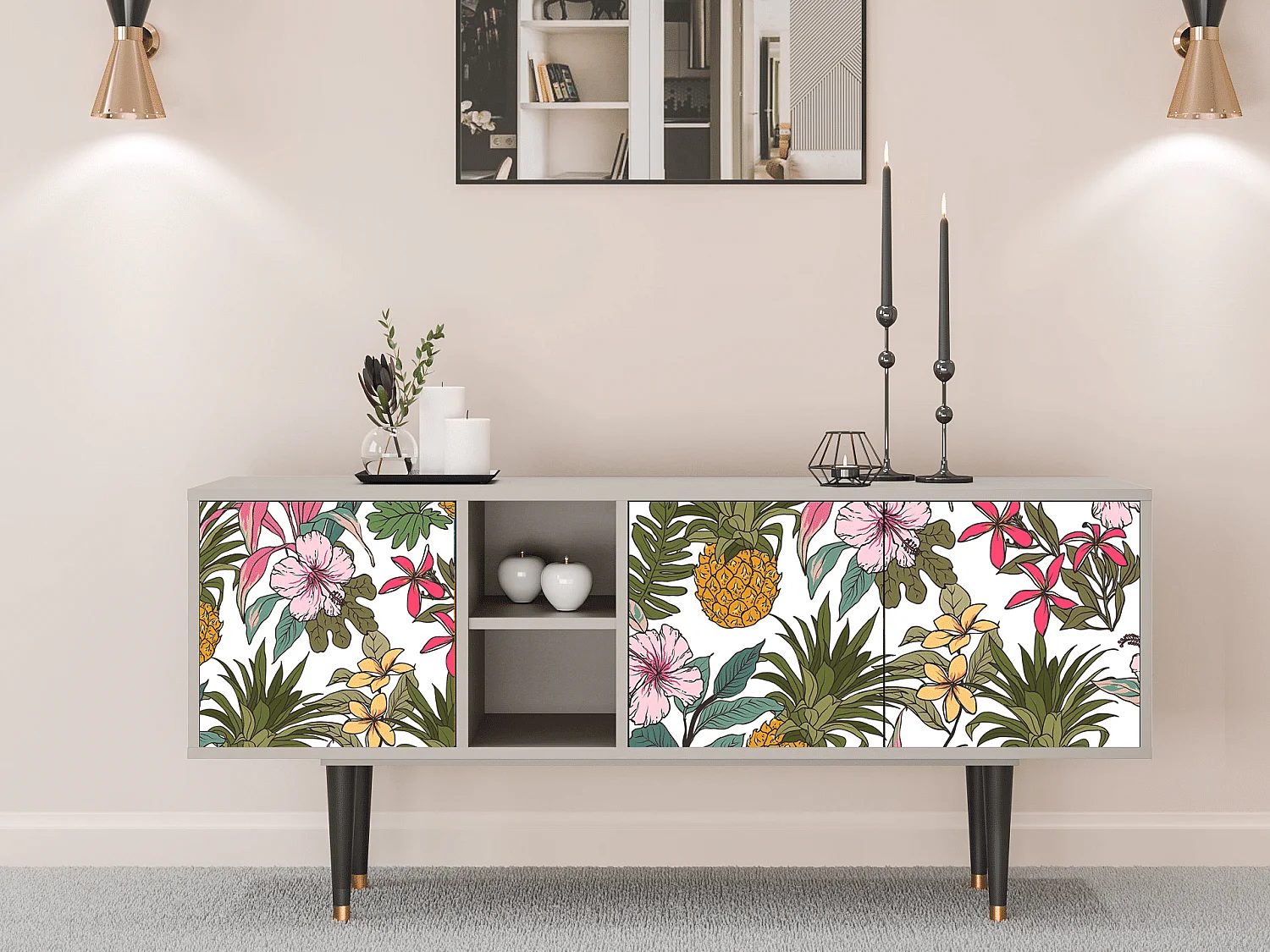 TV-Möbel - 150х69х41 cm - T5 - Estival Fruit, Sand