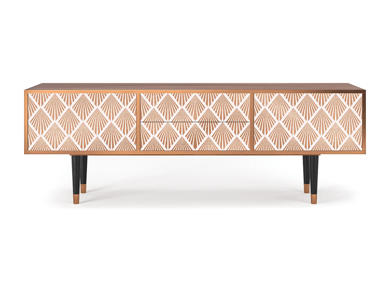 Szafka RTV - 170х59х48 cm - T4 - Pastel Sunrise, Orzech