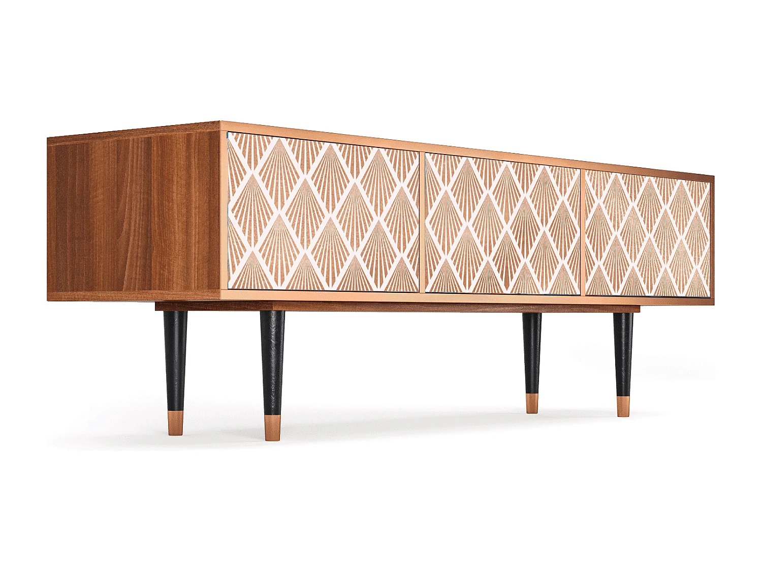 Szafka RTV - 170х59х48 cm - T4 - Pastel Sunrise, Orzech