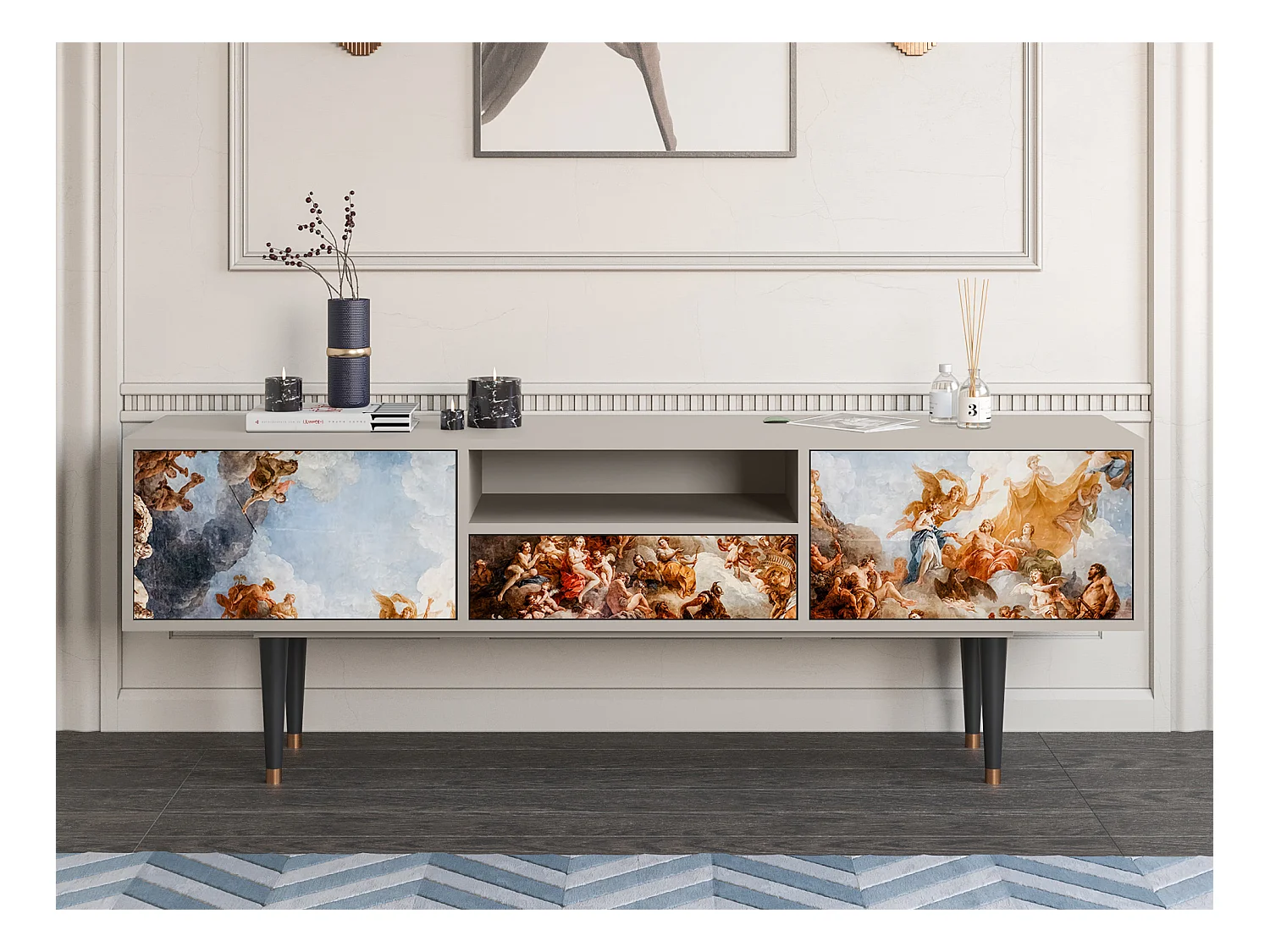 Meuble TV - 170х59х41 cm - T6 - Versailles, Sable