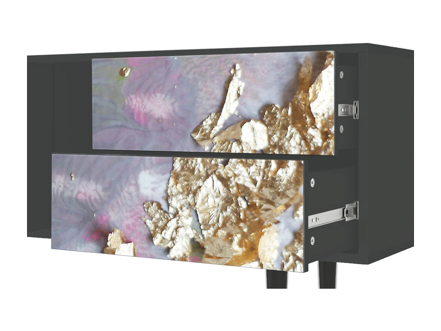 TV-meubel - 170х69х48 cm - T1 - Planet Earth, Antraciet