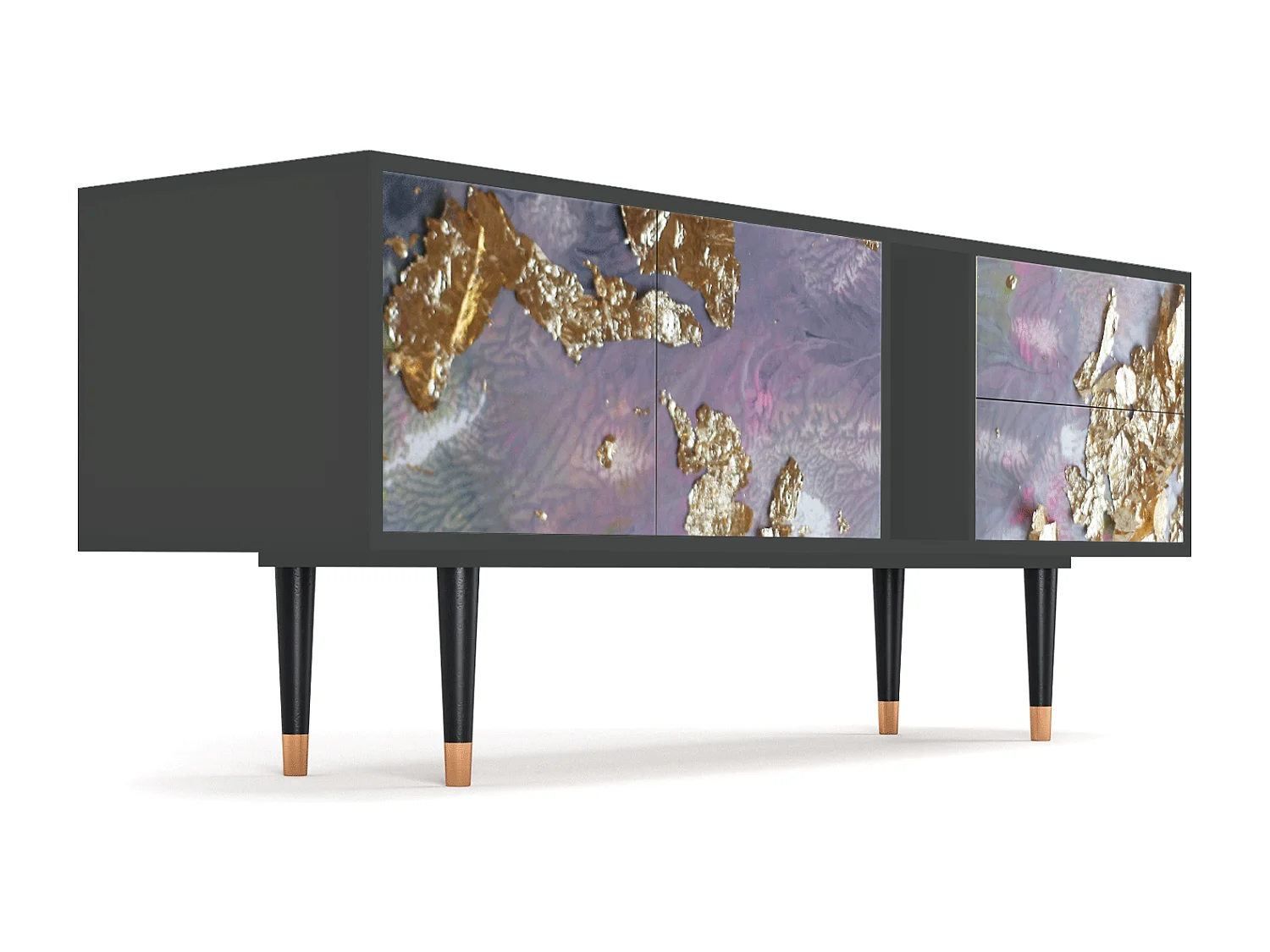 TV-Möbel - 170х69х48 cm - T1 - Planet Earth, Anthrazit