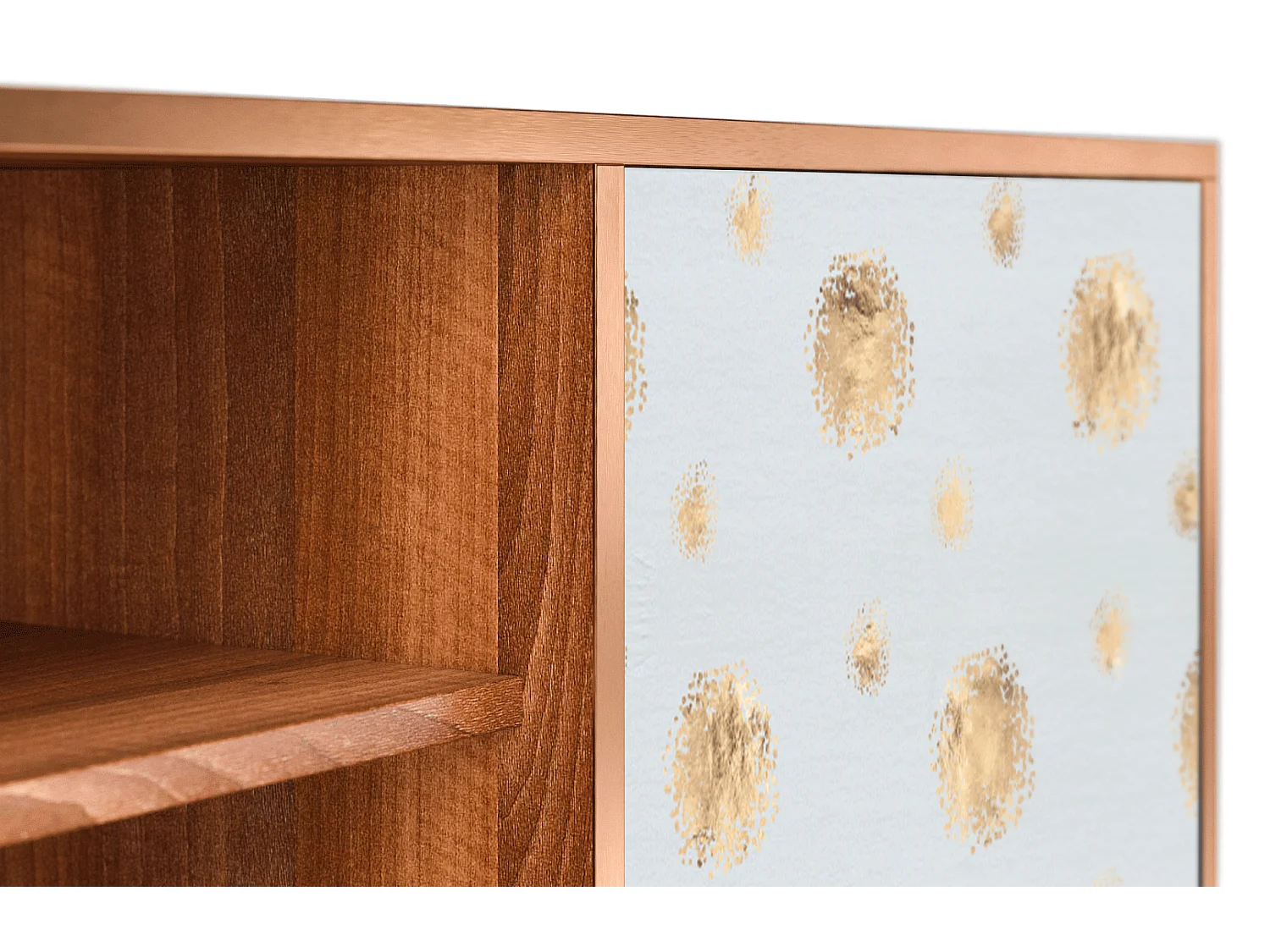 TV-Möbel - 170х69х48 cm - T2 - Sky Latte, Walnuss