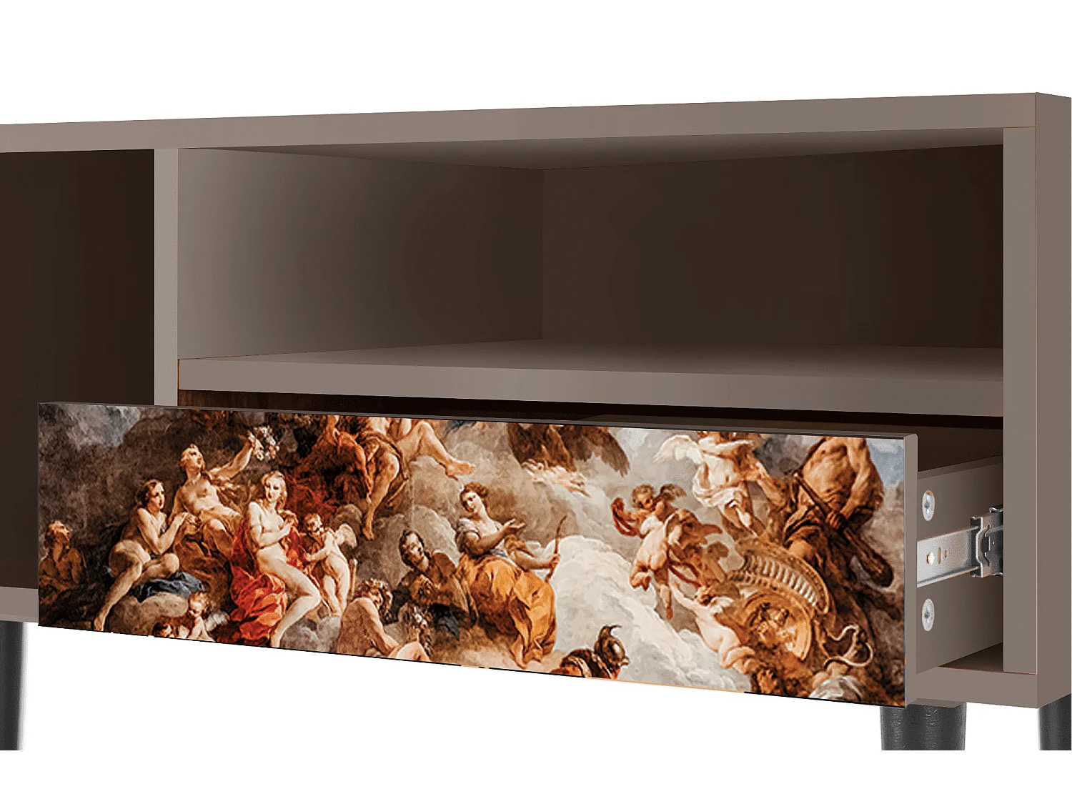 Mueble de TV - 115х59х48 cm - T3 - Versailles, Latte