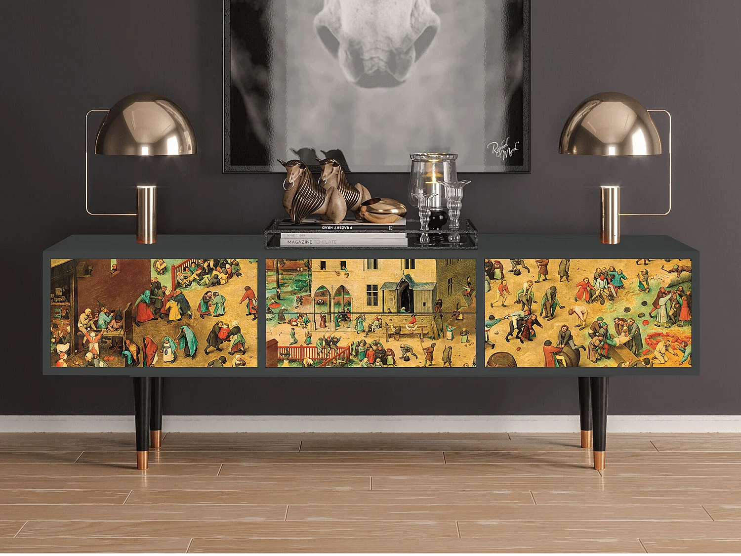 Meuble TV - 170х59х48 cm - T4 - Children Games, Anthracite