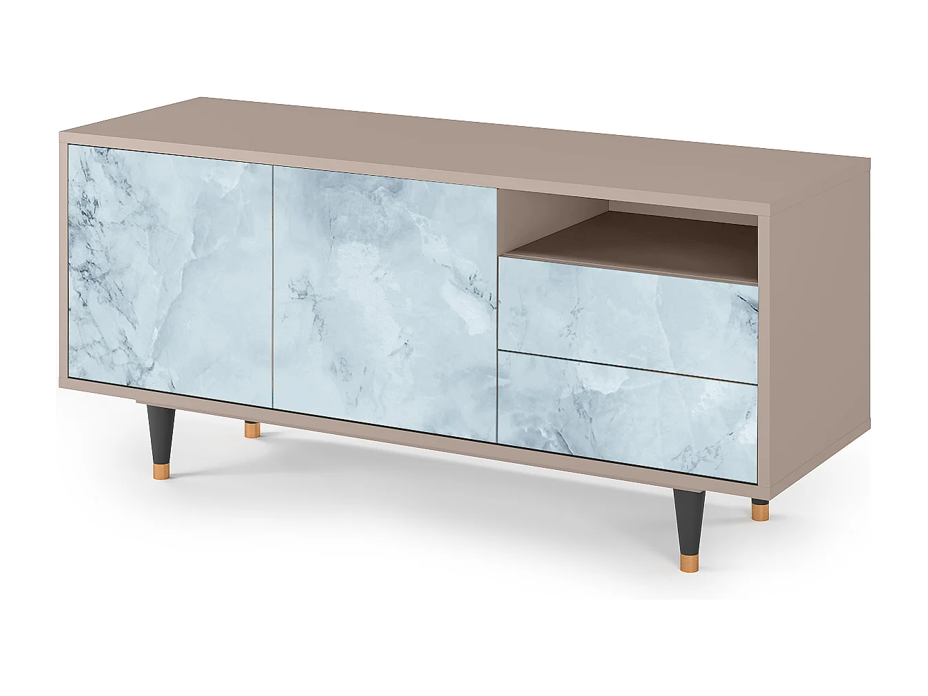 Meuble TV - 125х56х41 cm - T7 - Glacial Colour, Latte