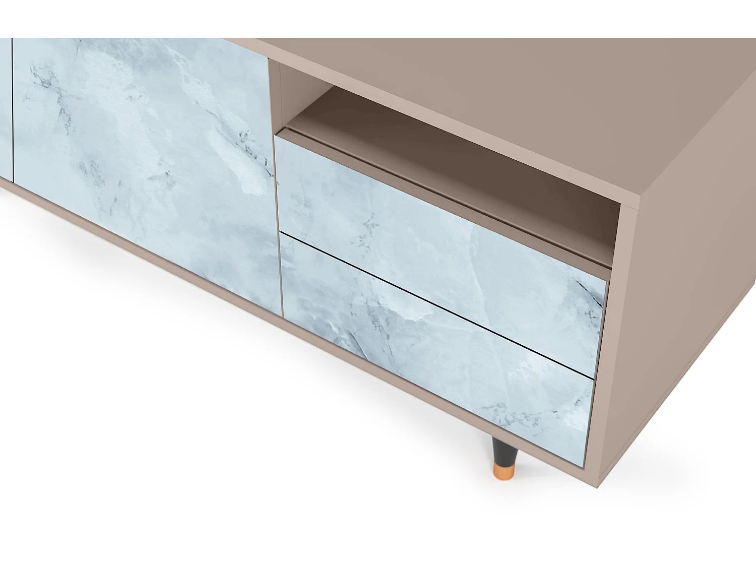 Meuble TV - 125х56х41 cm - T7 - Glacial Colour, Latte