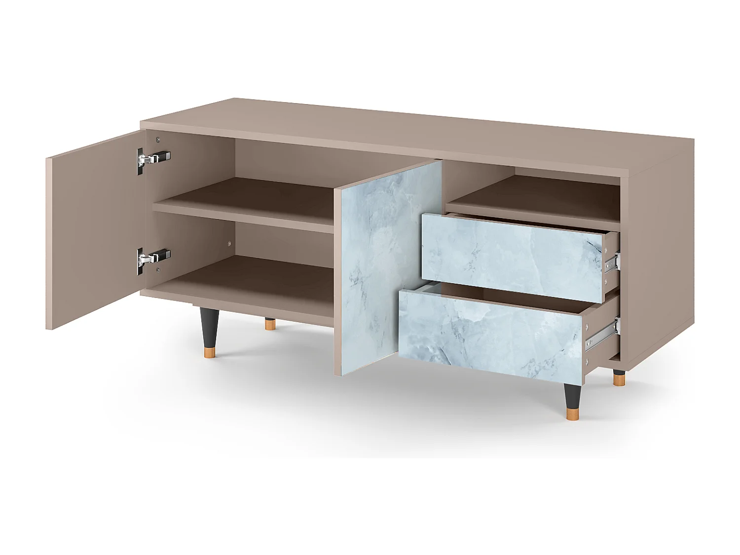 Meuble TV - 125х56х41 cm - T7 - Glacial Colour, Latte