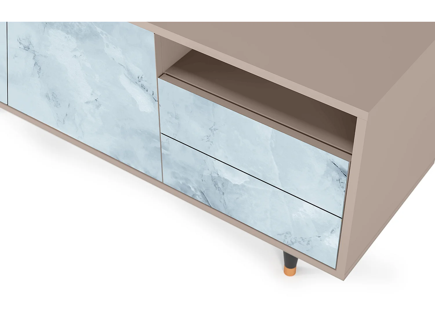 Meuble TV - 125х56х41 cm - T7 - Glacial Colour, Latte