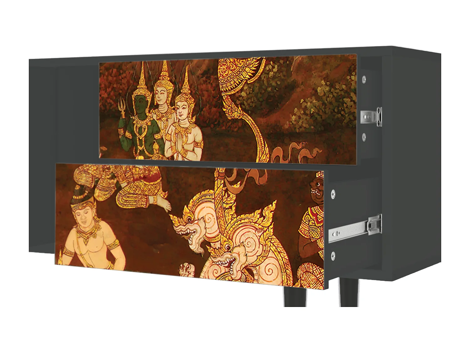 Meuble TV - 170х69х48 cm - T1 - Malyavan, Anthracite