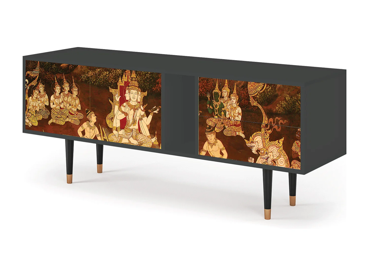 Meuble TV - 170х69х48 cm - T1 - Malyavan, Anthracite