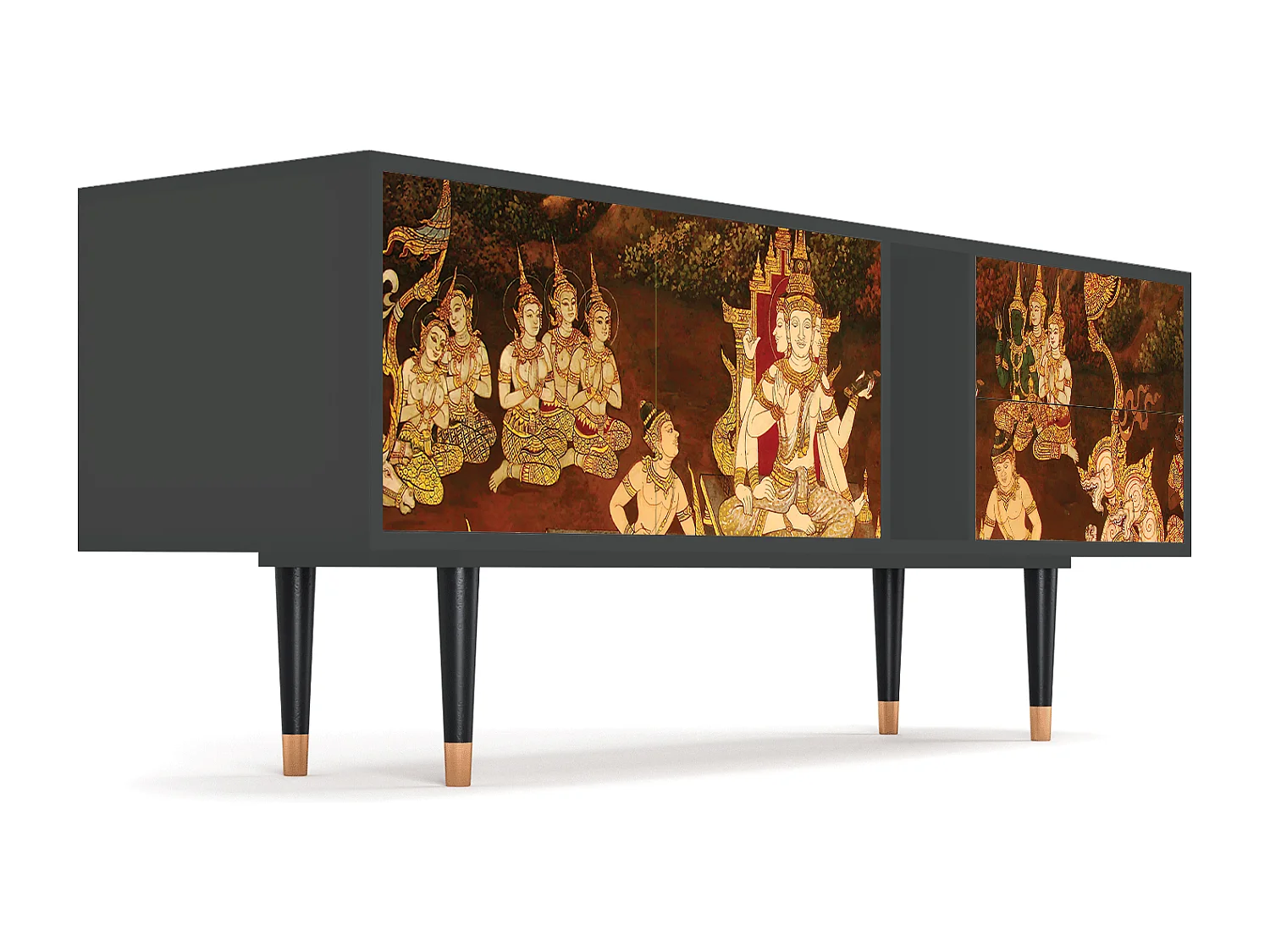 Meuble TV - 170х69х48 cm - T1 - Malyavan, Anthracite