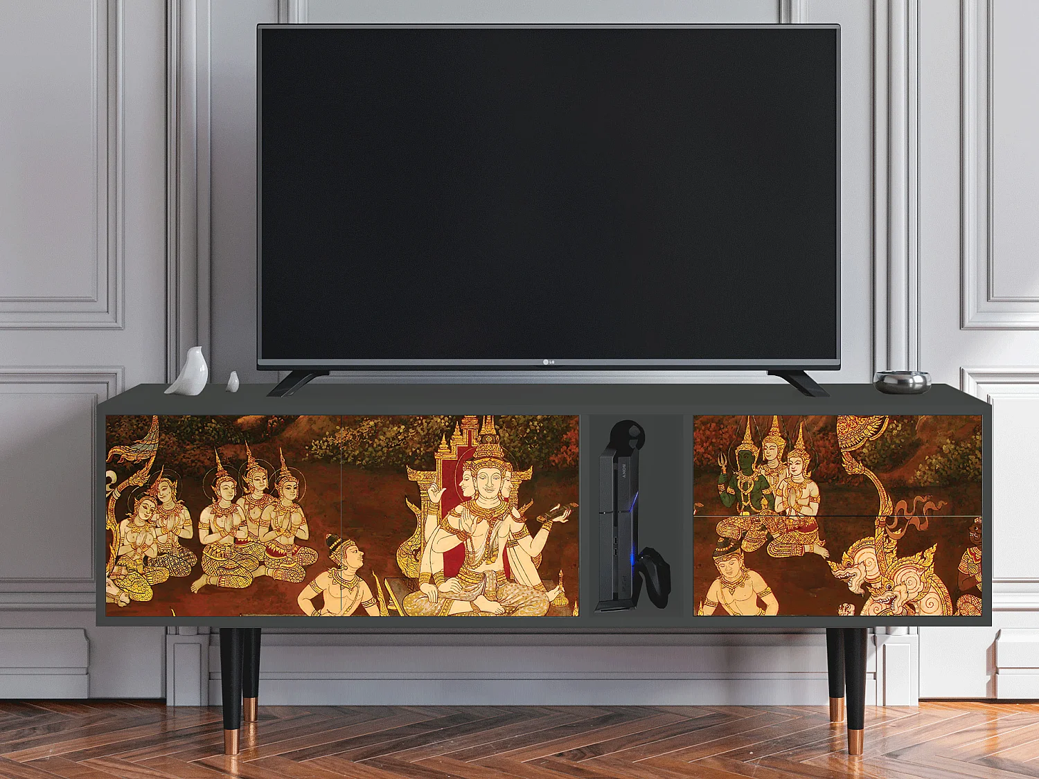 TV-meubel - 170х69х48 cm - T1 - Malyavan, Antraciet