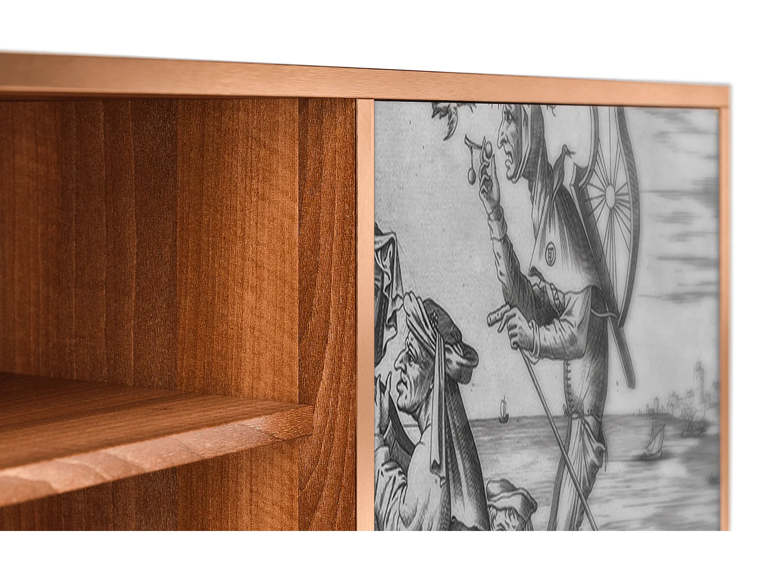 Meuble TV - 170х69х48 cm - T2 - Blau Schuyte, Noyer