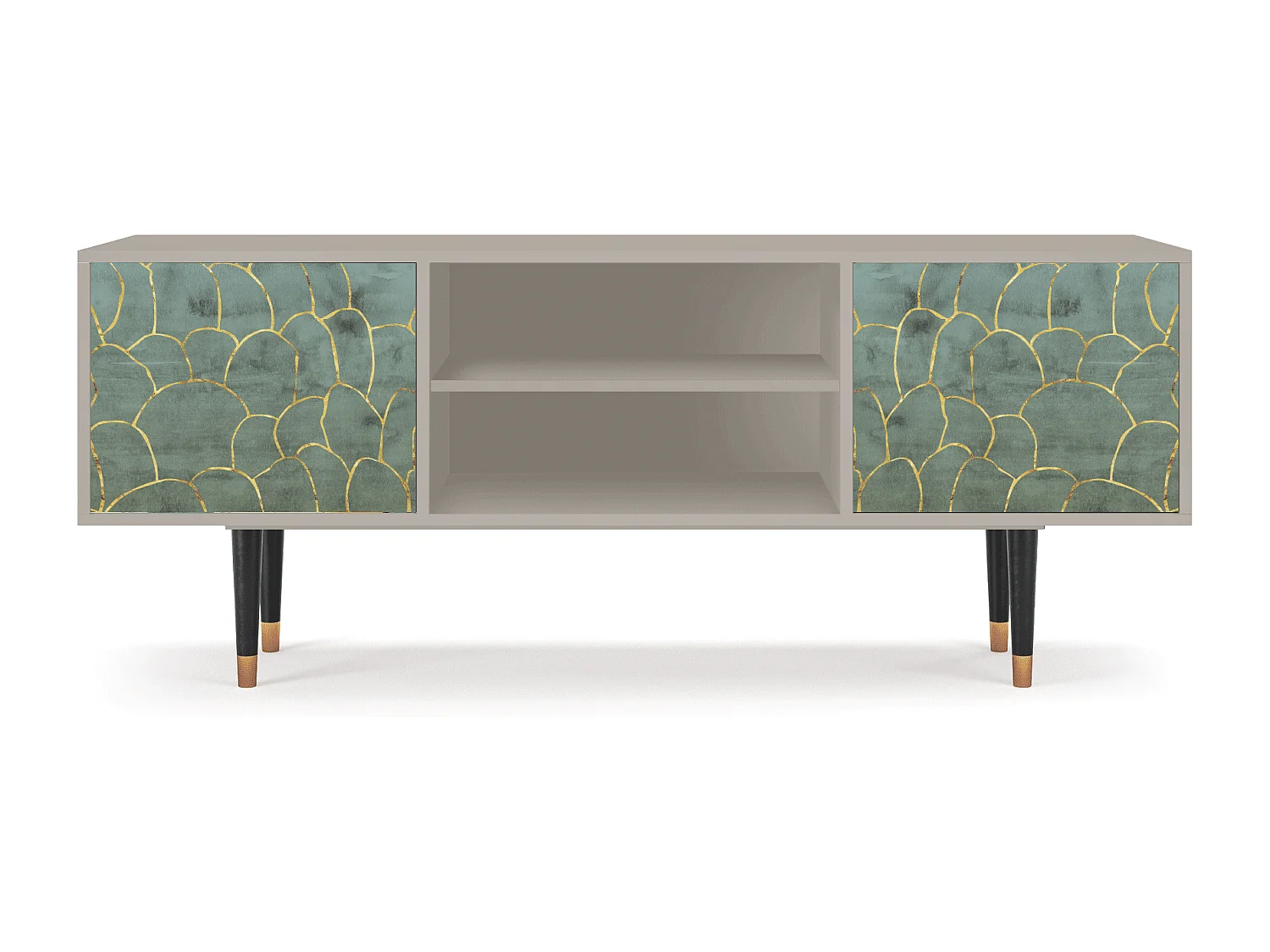 Meuble TV - 170х69х48 cm - T2 - Magnificent Water Lily, Sable