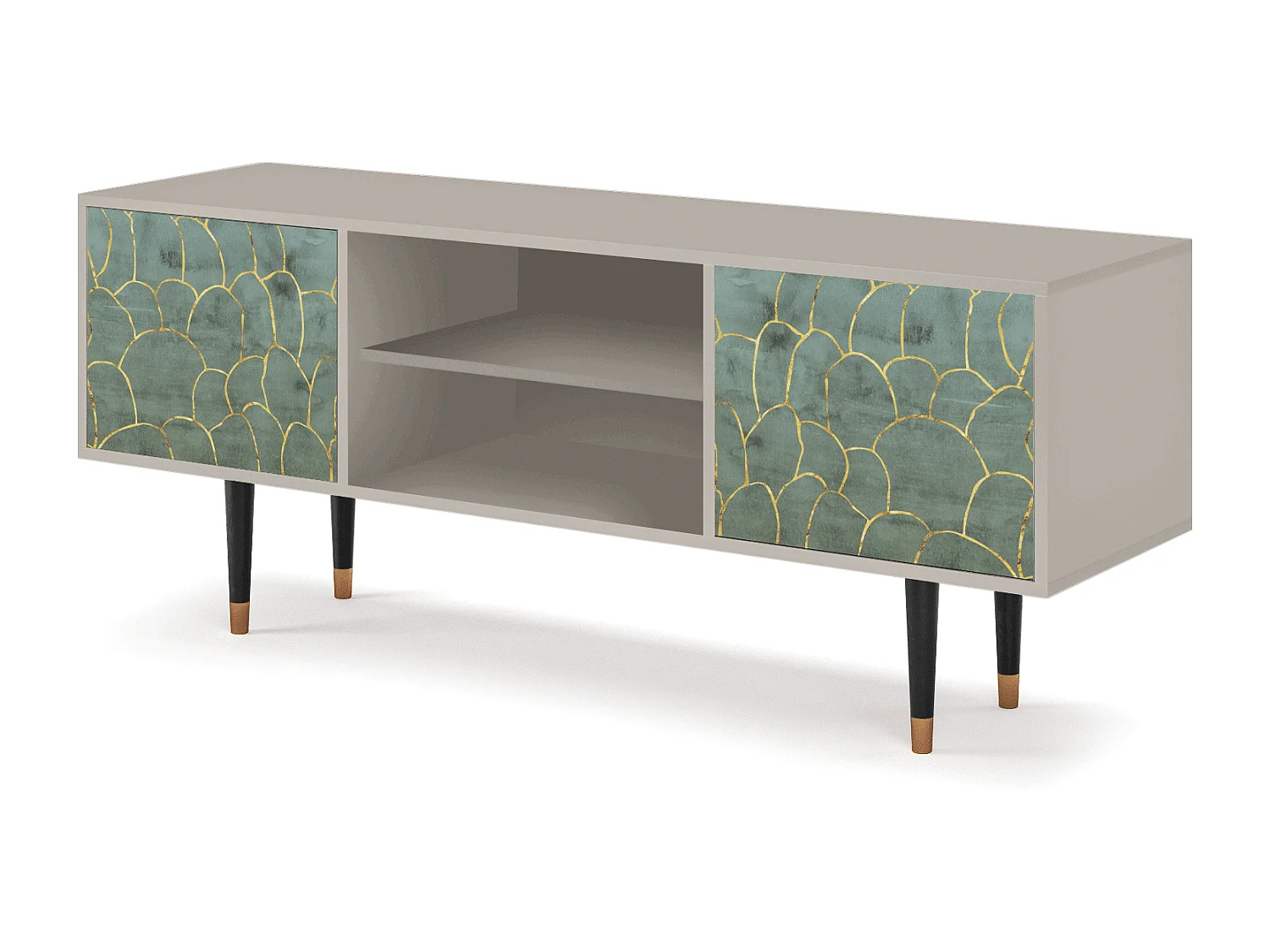 Meuble TV - 170х69х48 cm - T2 - Magnificent Water Lily, Sable