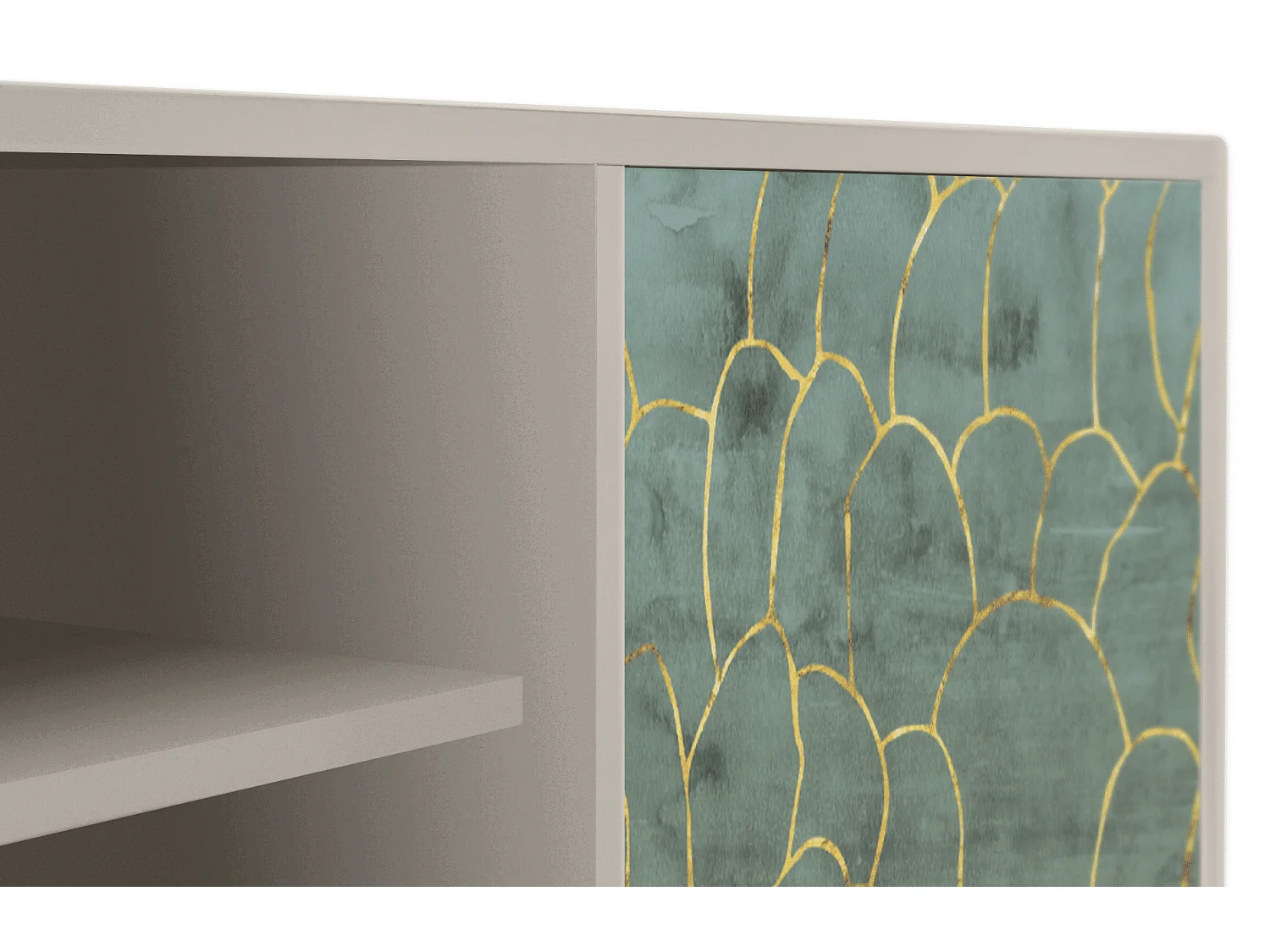 Meuble TV - 170х69х48 cm - T2 - Magnificent Water Lily, Sable