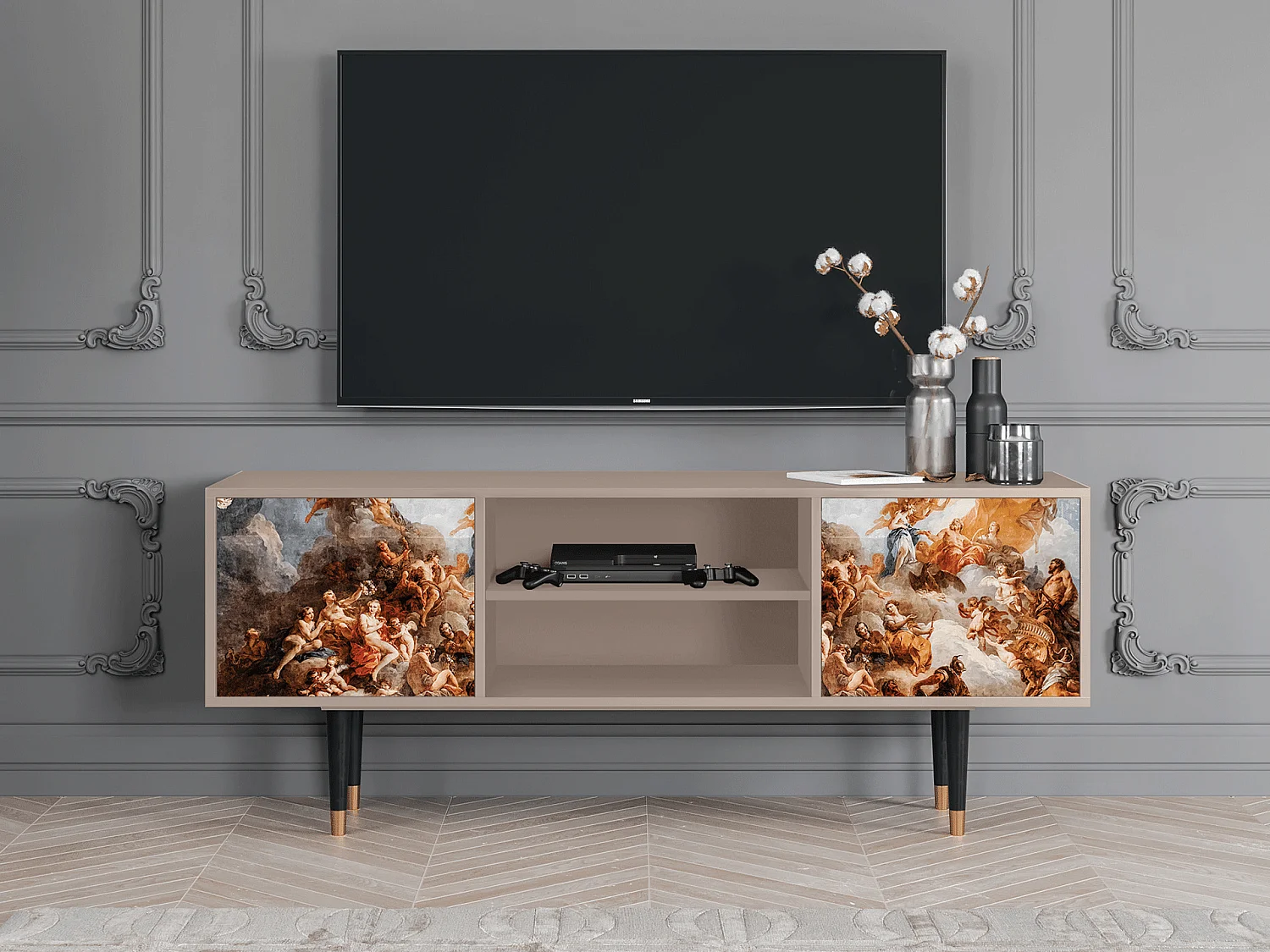 TV-Möbel - 170х69х48 cm - T2 - Versailles, Latte