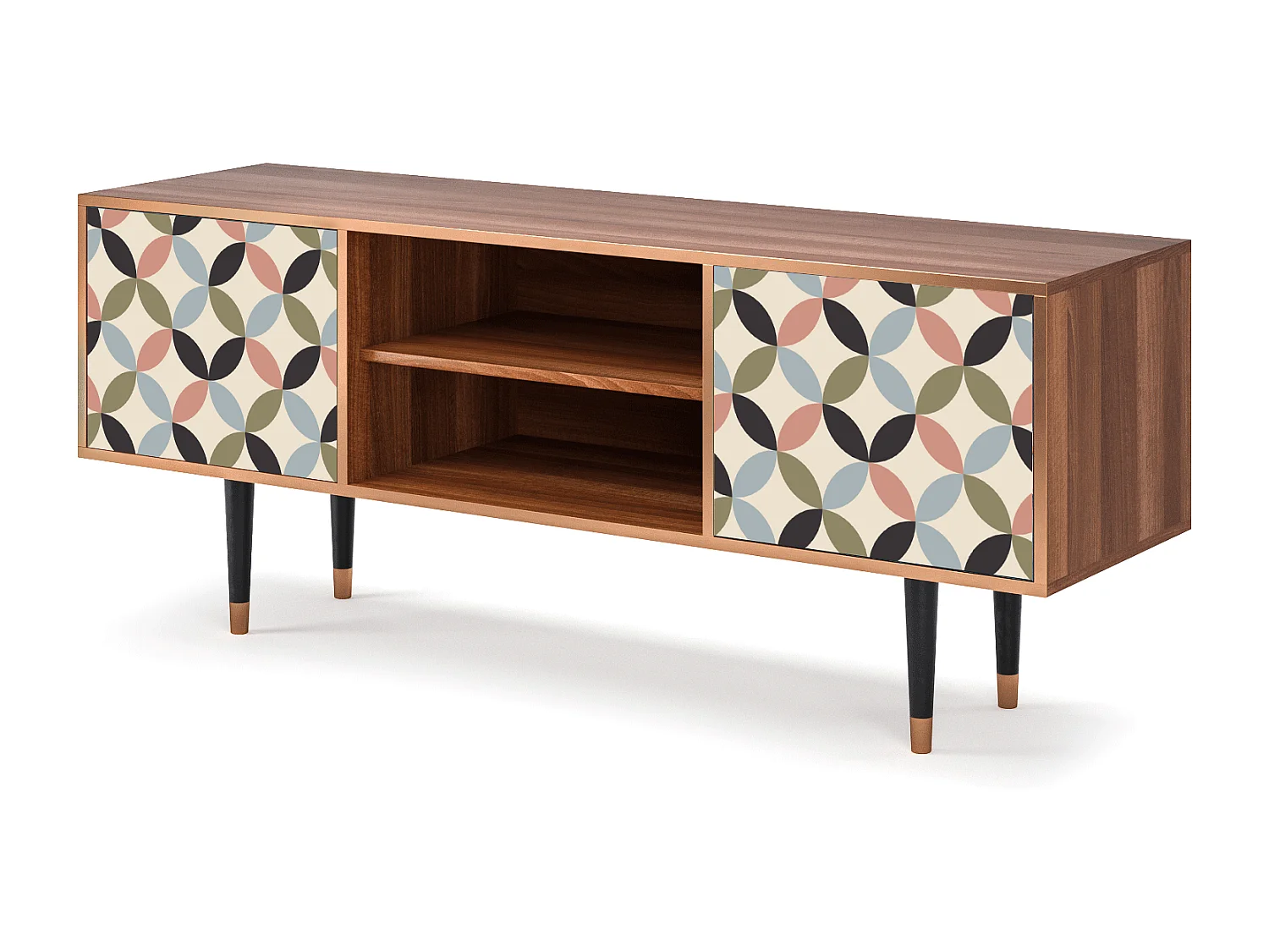 Mobile TV - 170х69х48 cm - T2 - Butterfly Effect, Noce