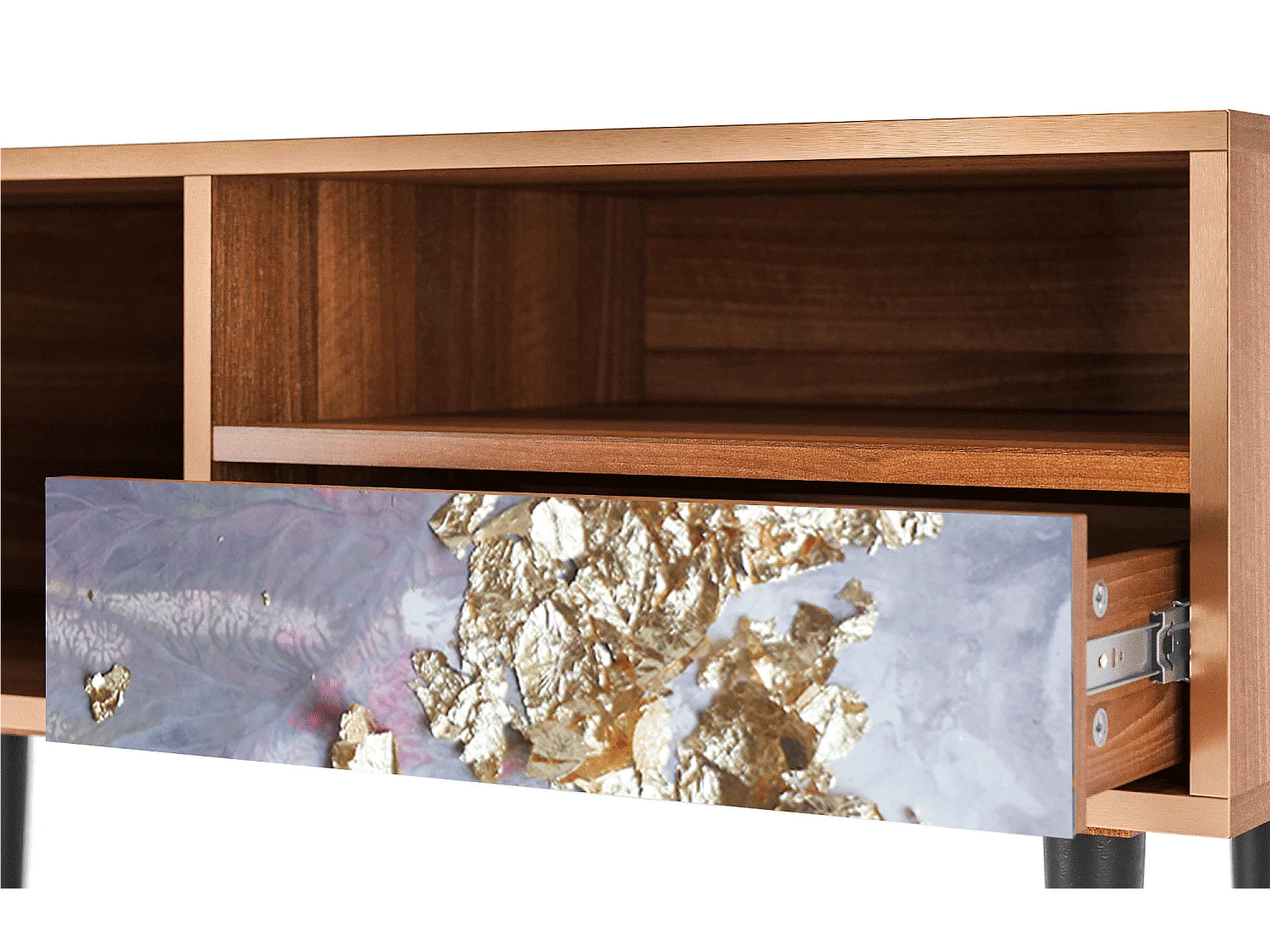 TV-Möbel - 115х59х48 cm - T3 - Planet Earth, Walnuss