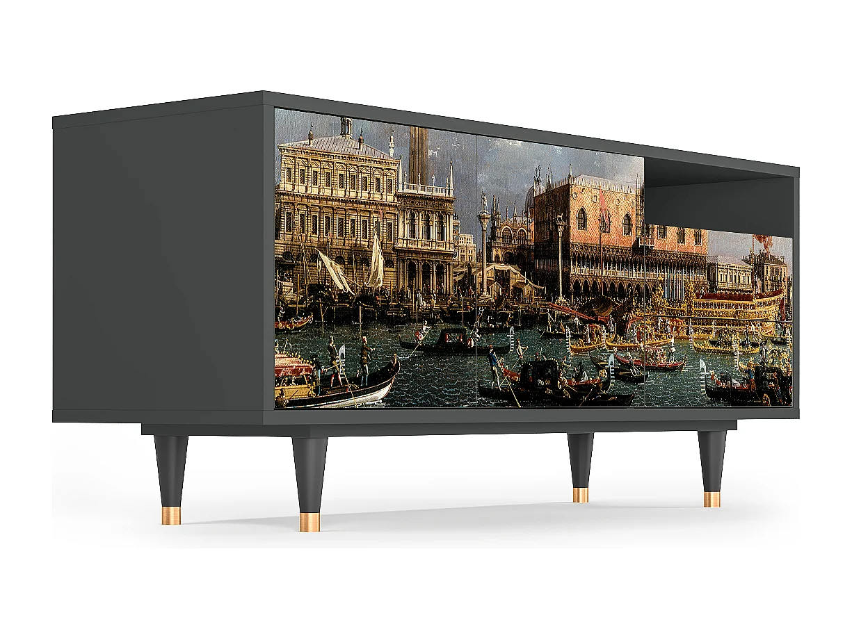 TV-meubel - 125х56х41 cm - T7 - The Bucintoro, Antraciet