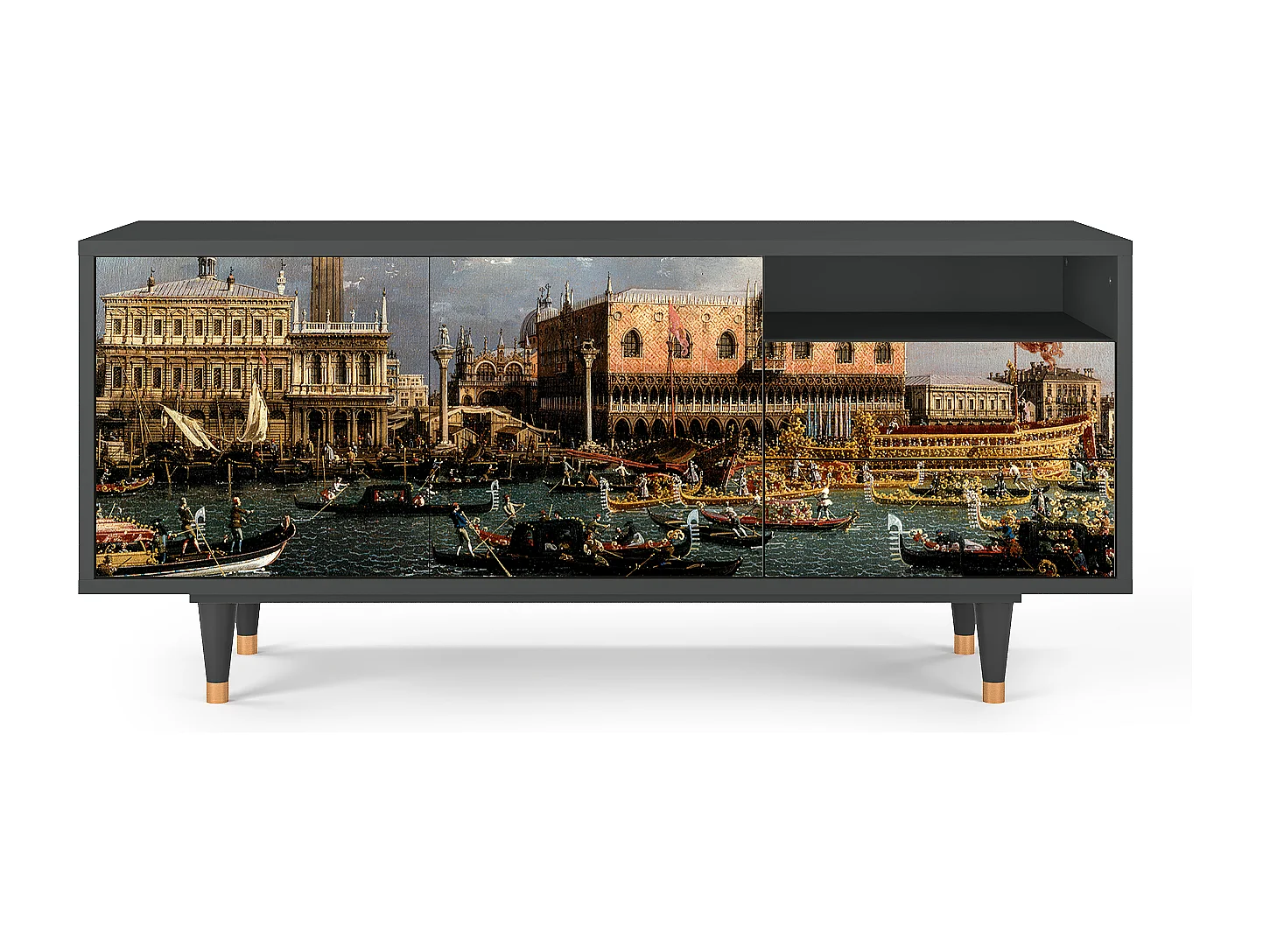 Meuble TV - 125х56х41 cm - T7 - The Bucintoro, Anthracite