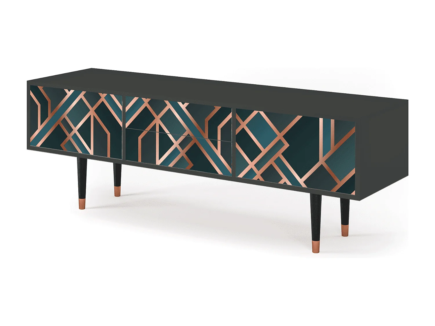 TV-meubel - 170х59х48 cm - T4 - Bronze Crossroad, Antraciet