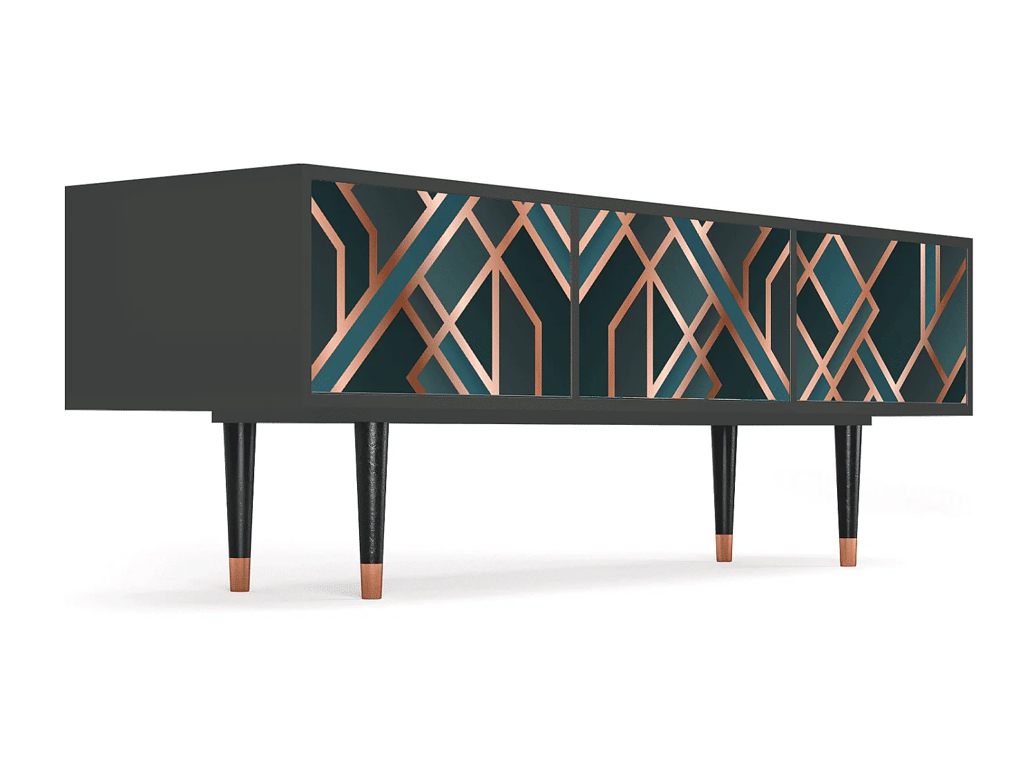 TV-meubel - 170х59х48 cm - T4 - Bronze Crossroad, Antraciet