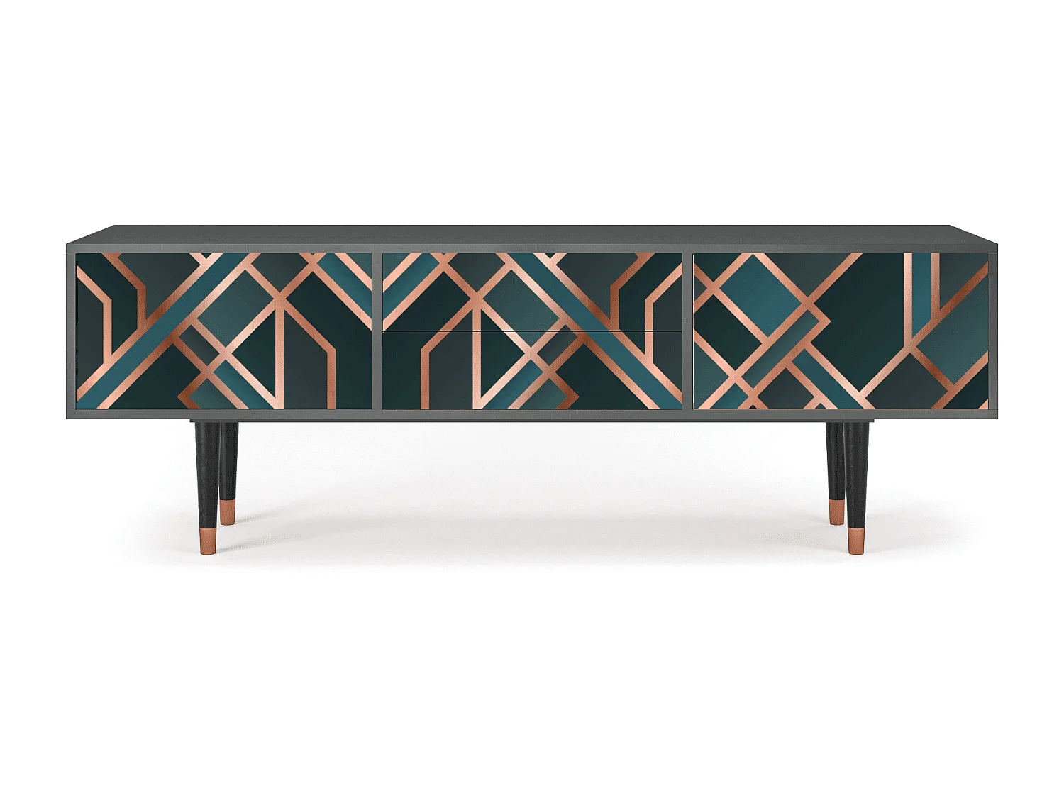 Meuble TV - 170х59х48 cm - T4 - Bronze Crossroad, Anthracite