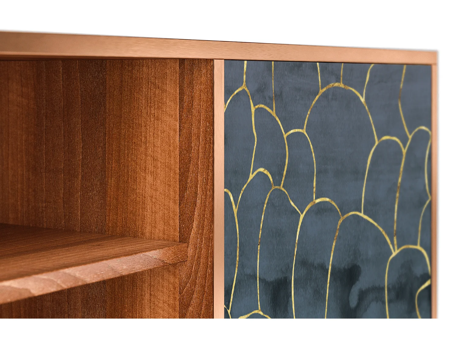 Meuble TV - 170х69х48 cm - T2 - Blue Lagoon, Noyer