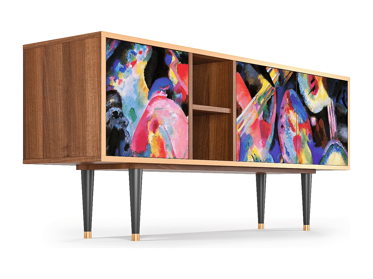 Mobile TV - 150х69х41 cm - T5 - Kandinsky, Noce