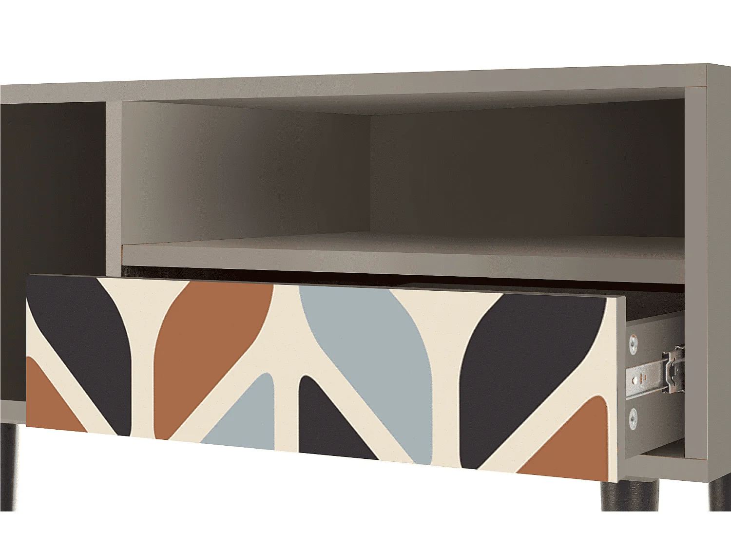 Meuble TV - 115х59х48 cm - T3 - Beige Laure, Sable