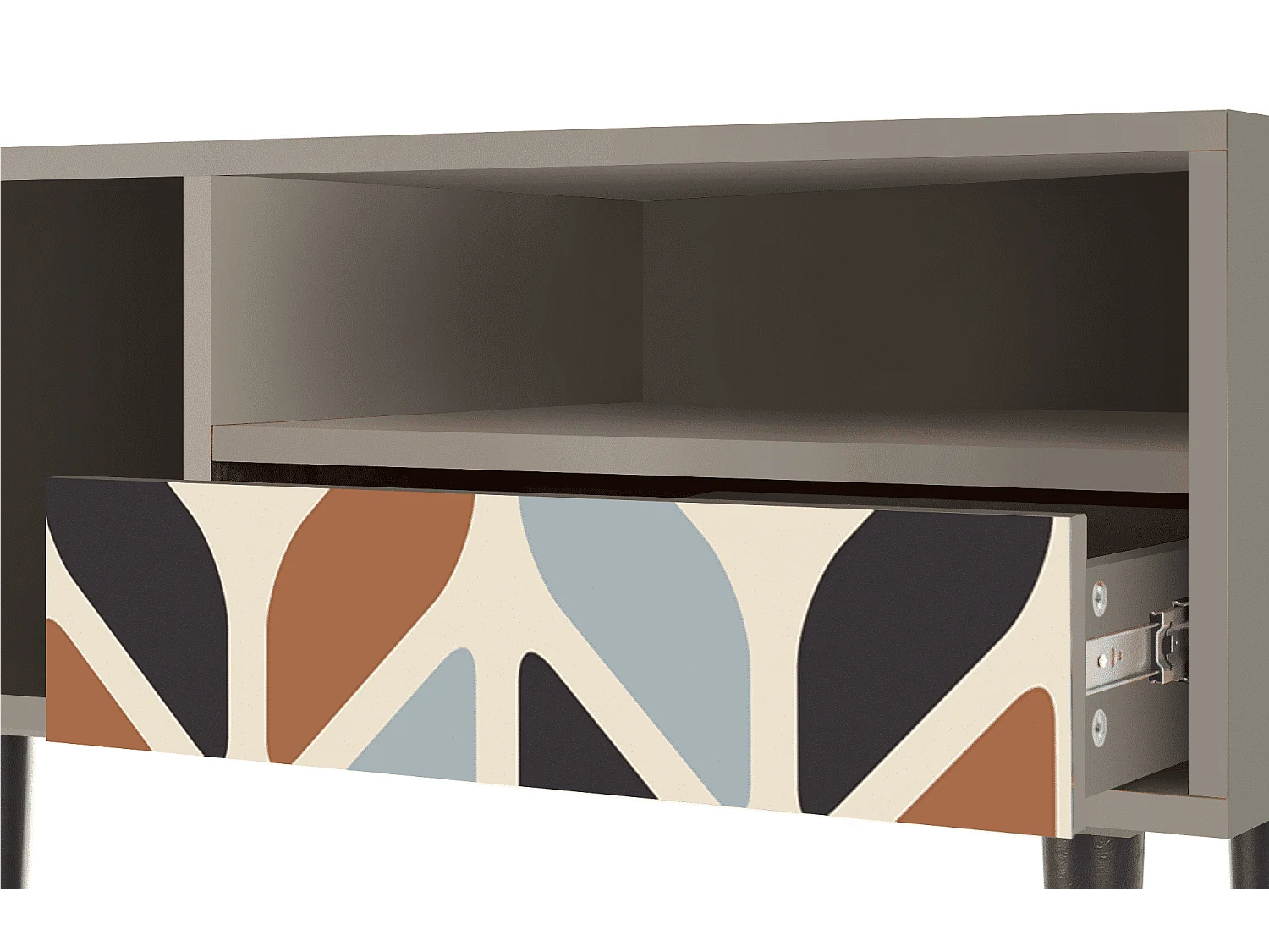 Meuble TV - 115х59х48 cm - T3 - Beige Laure, Sable