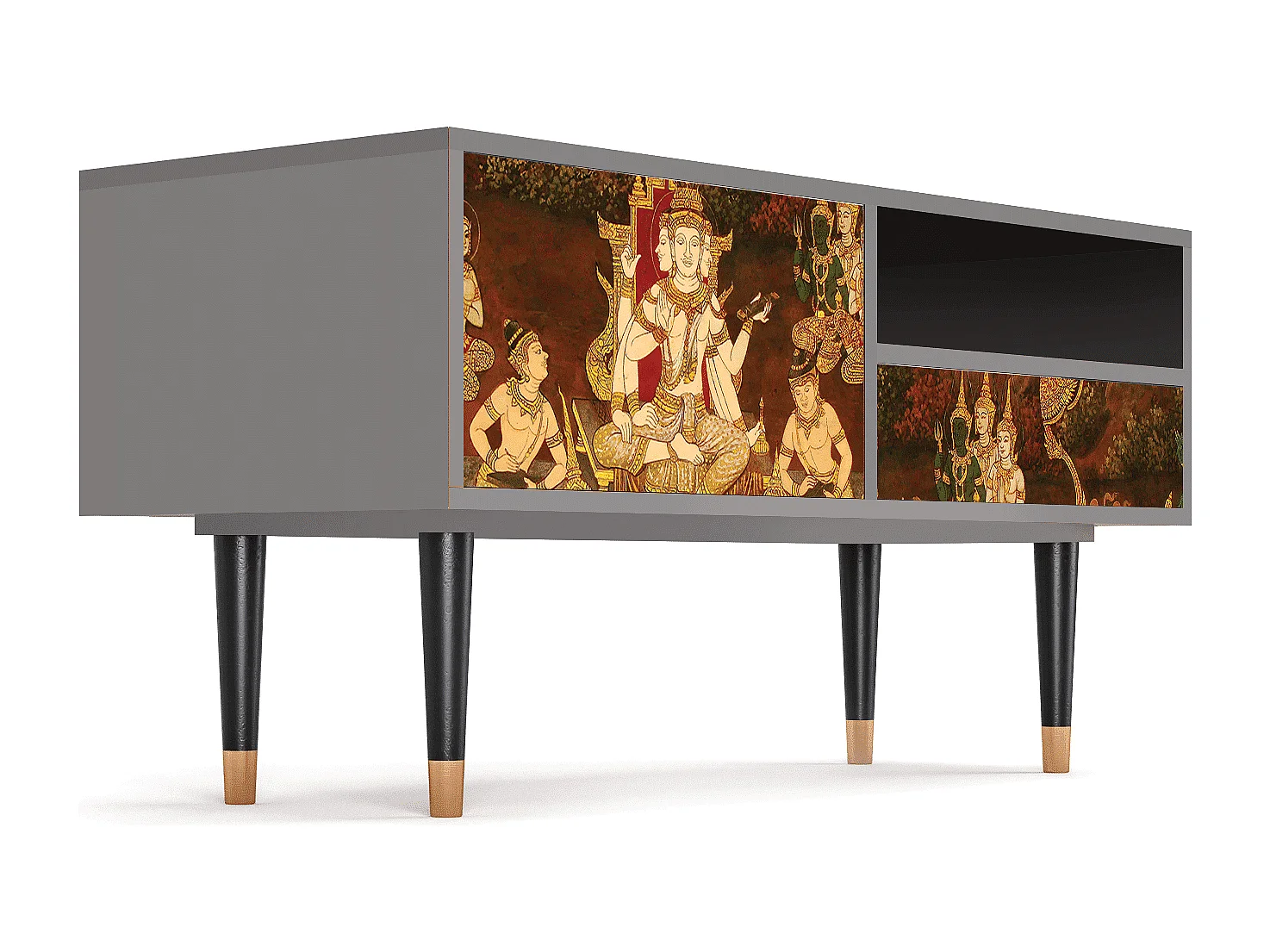 Mobile TV - 115х59х48 cm - T3 - Malyavan, Grigio