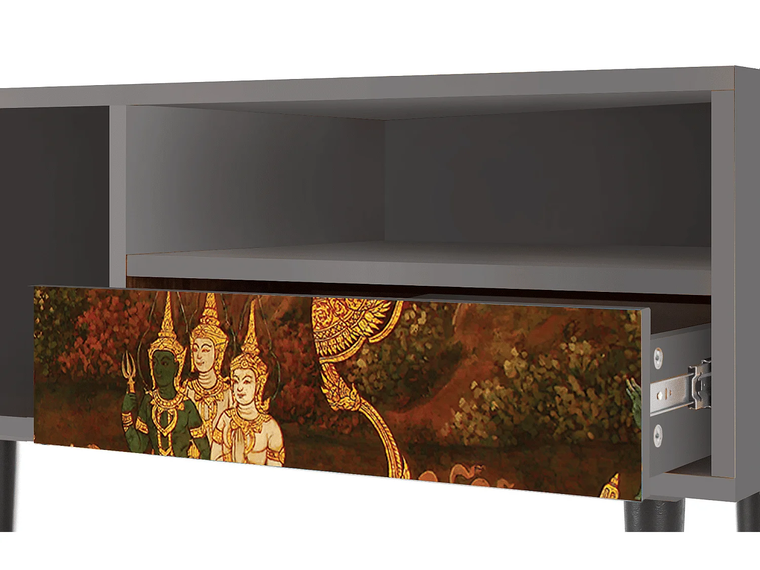 Mobile TV - 115х59х48 cm - T3 - Malyavan, Grigio