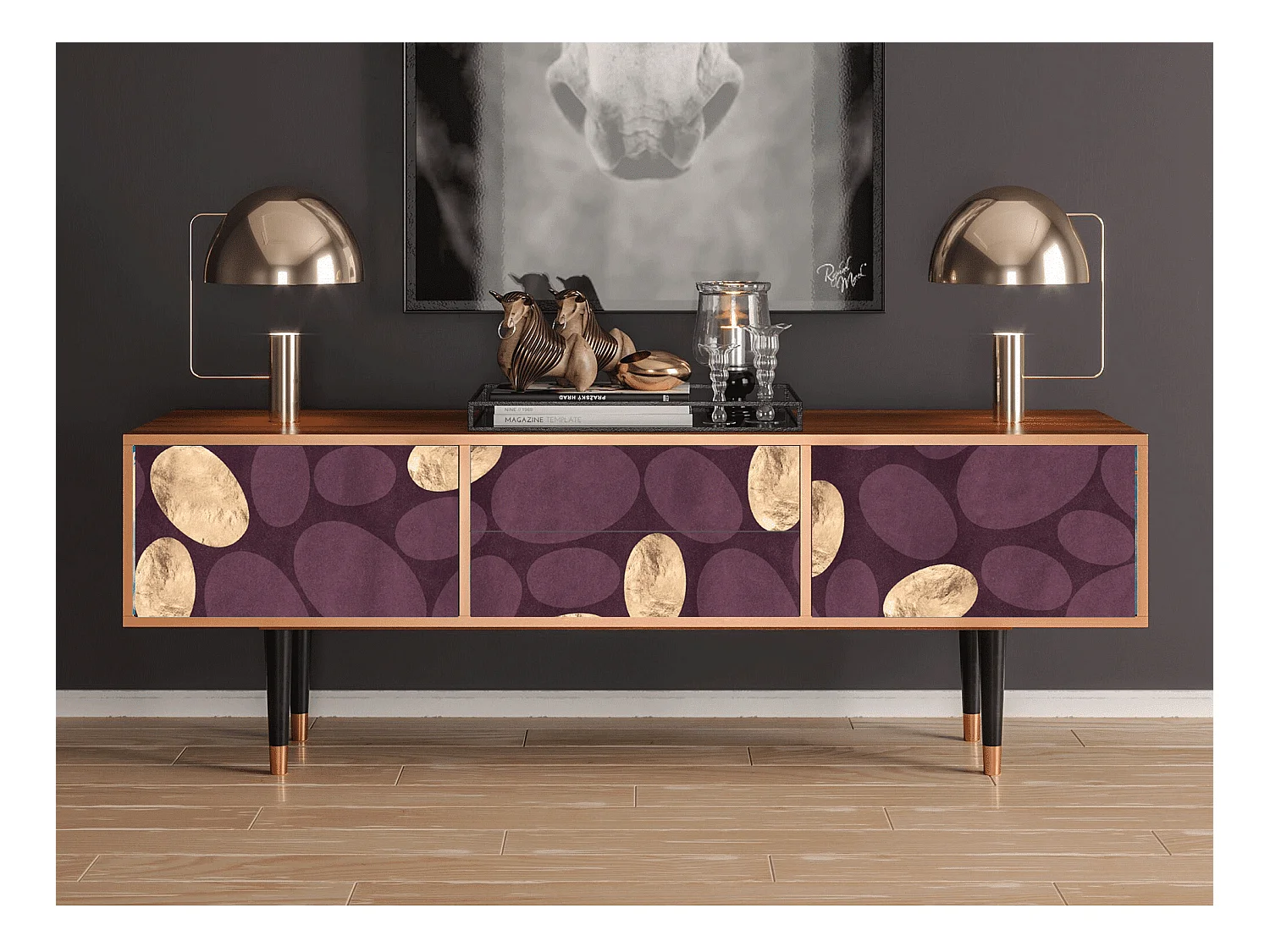 TV-meubel - 170х59х48 cm - T4 - Fine Wine, Walnoot