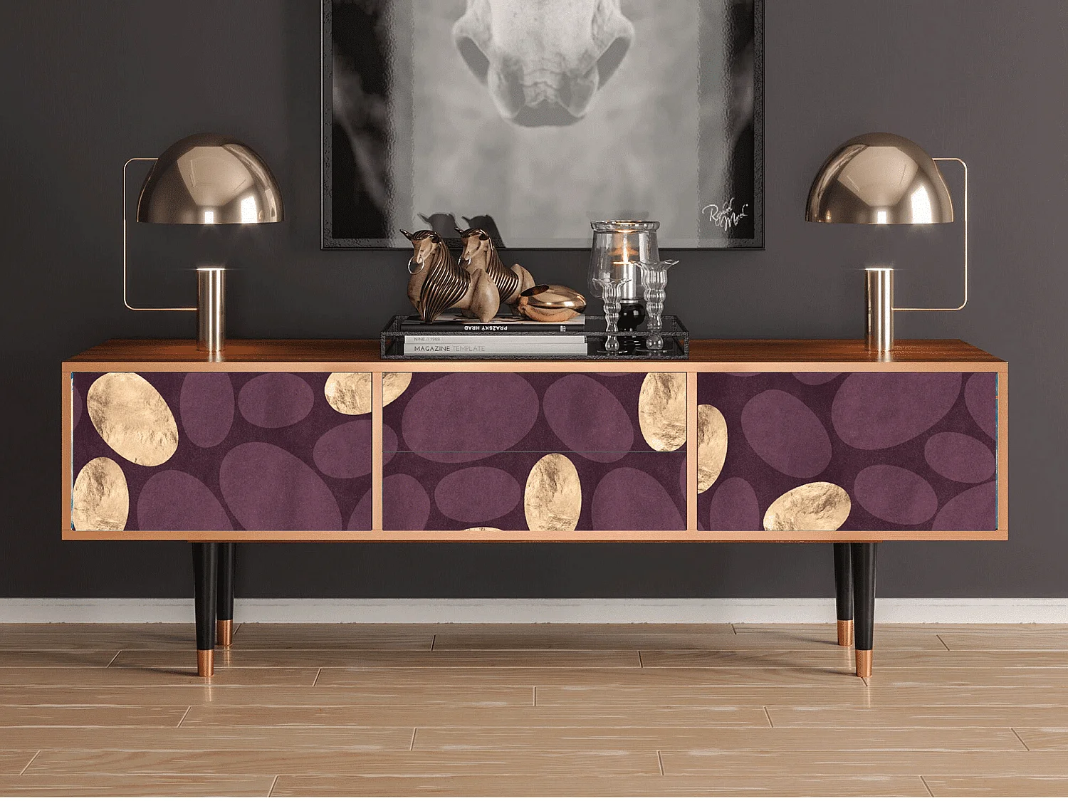 TV-meubel - 170х59х48 cm - T4 - Fine Wine, Walnoot