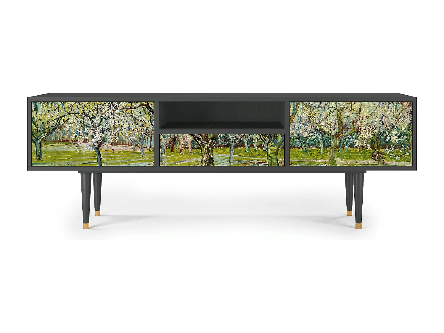 Meuble TV - 170х59х41 cm - T6 - The Blanc Orchard, Anthracite