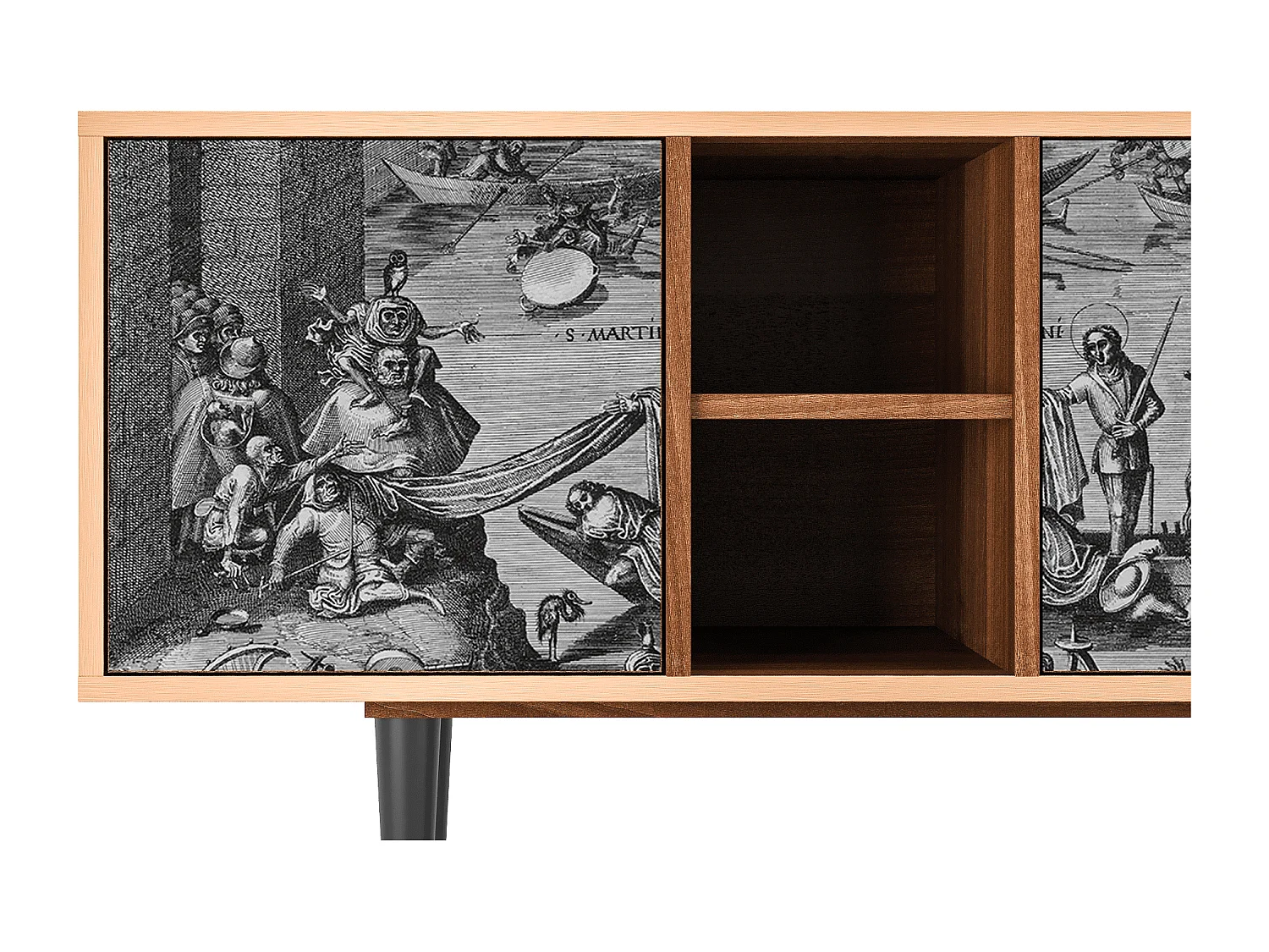 Mobile TV - 150х69х41 cm - T5 - Saint Martin, Noce