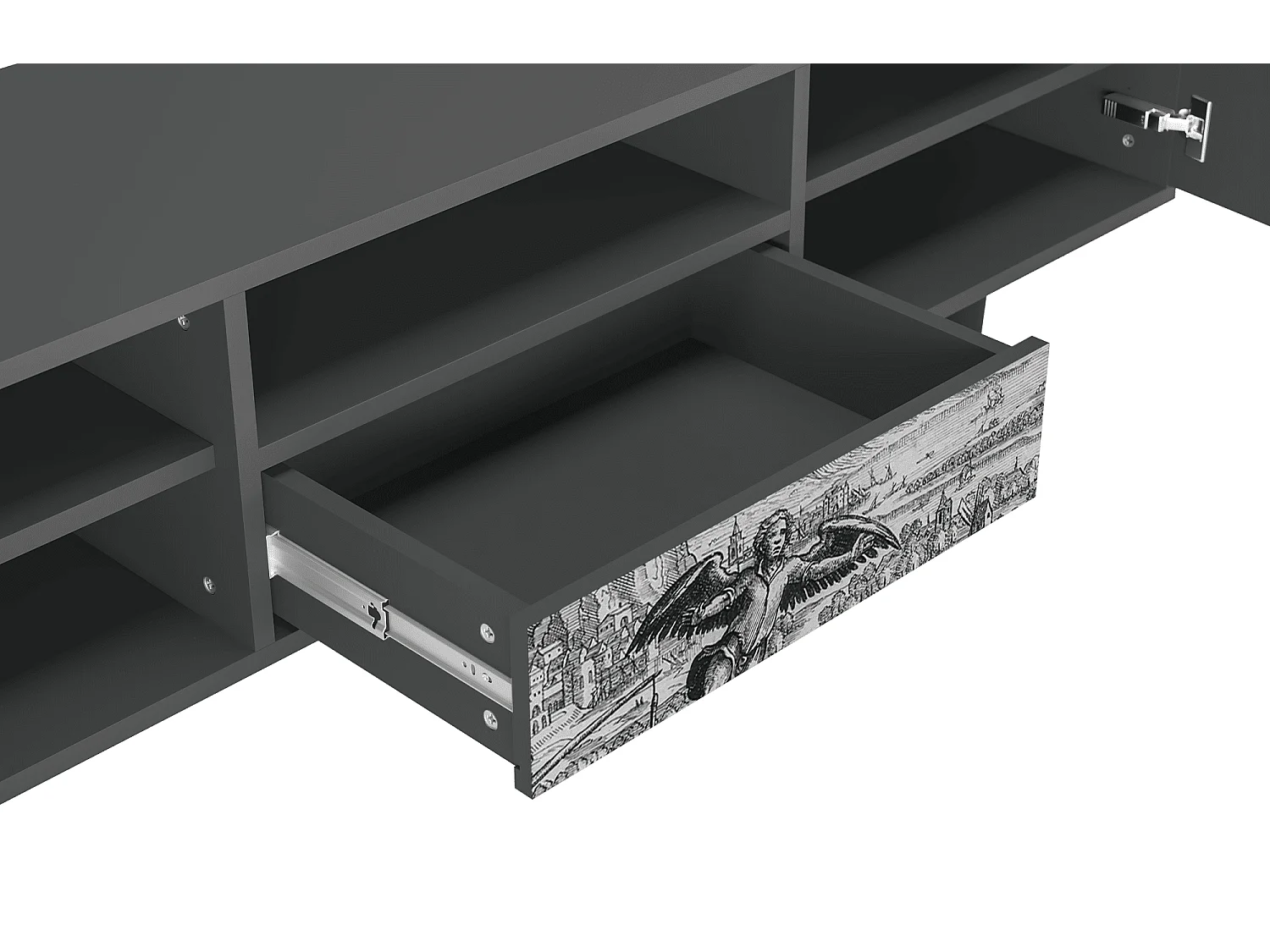 TV-meubel - 170х59х41 cm - T6 - Departure, Antraciet