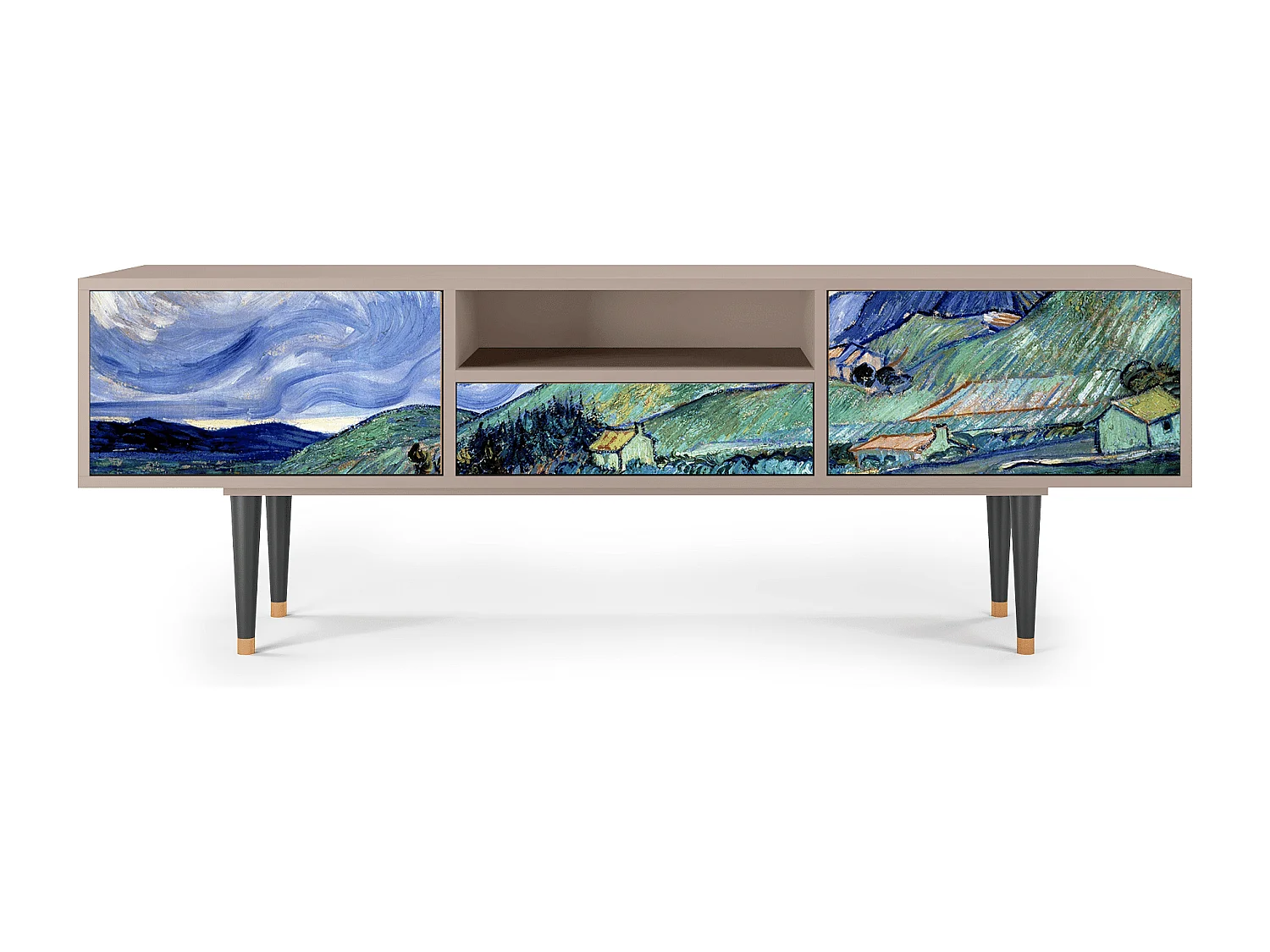Mobile TV - 170х59х41 cm - T6 - Landscape, Latte