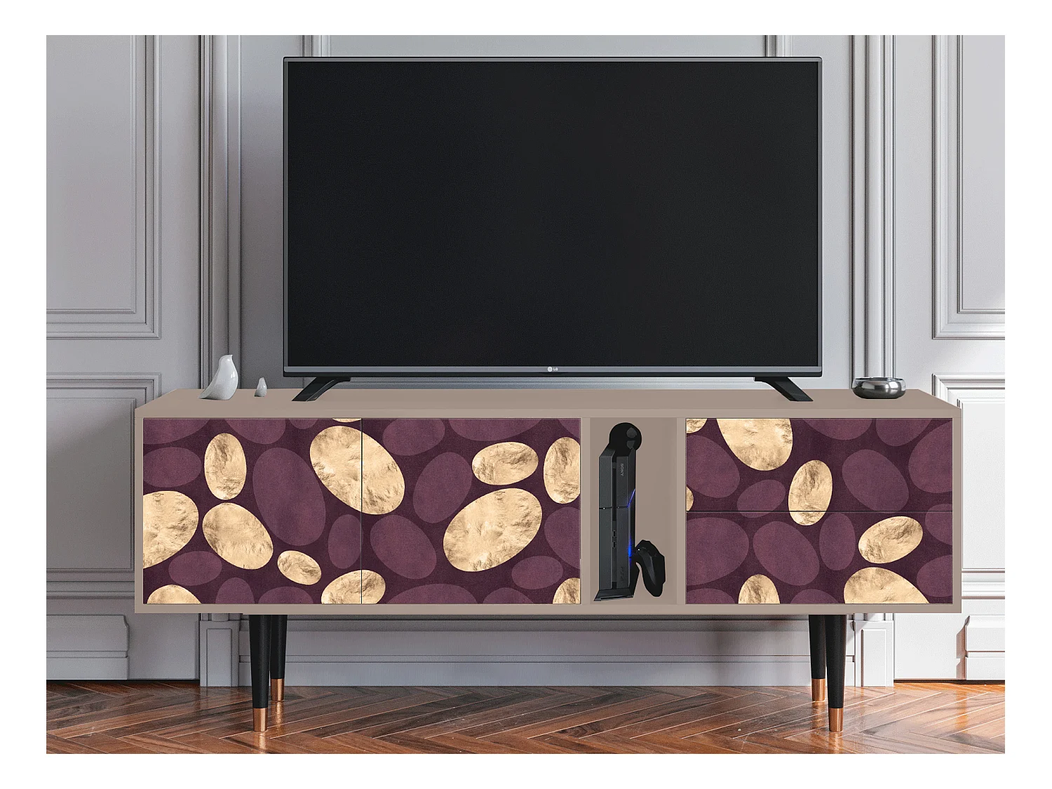 Meuble TV - 170х69х48 cm - T1 - Fine Wine, Latte