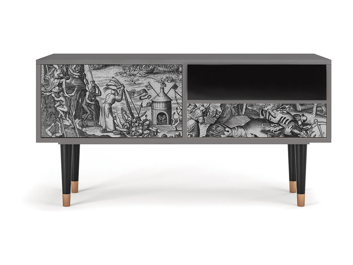 Meuble TV - 115х59х48 cm - T3 - The Temptation, Sable