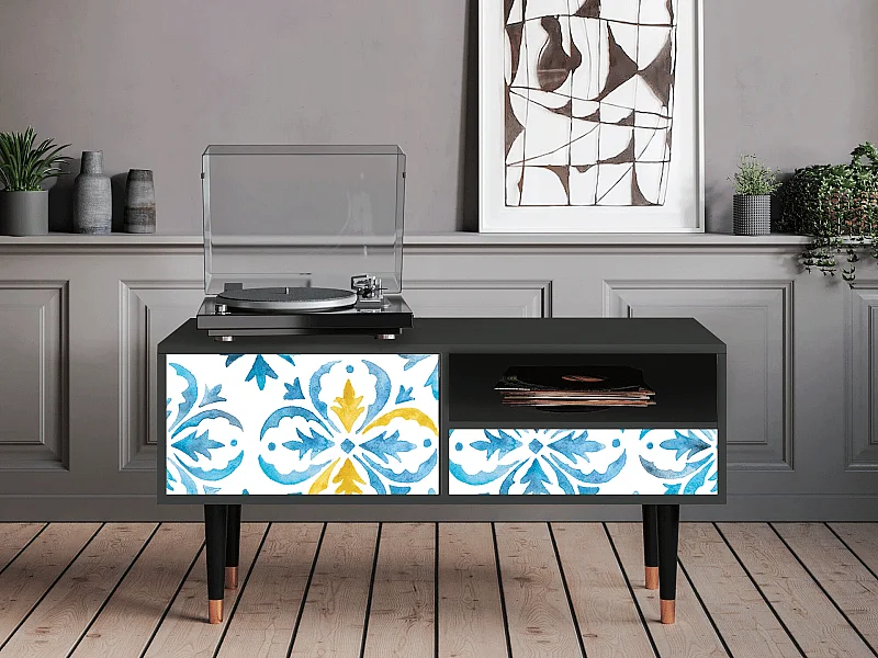 Mueble de TV - 115х59х48 cm - T3 - Lisbon Flover, Antracite