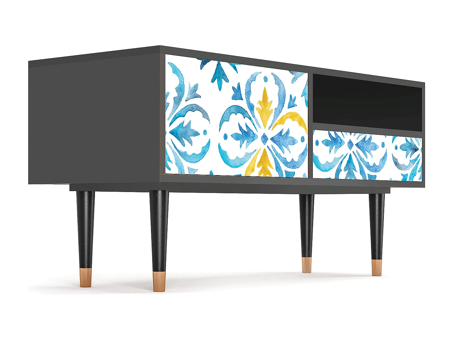 Meuble TV - 115х59х48 cm - T3 - Lisbon Flover, Anthracite