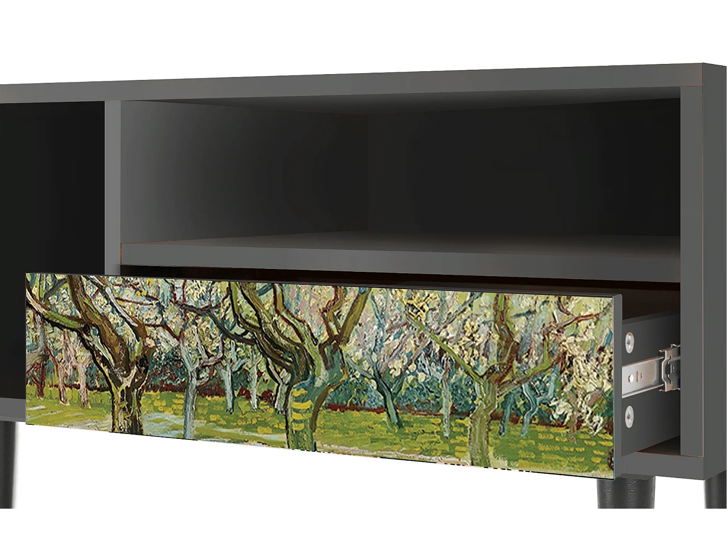 TV-meubel - 115х59х48 cm - T3 - The Wit Orchard, Antraciet