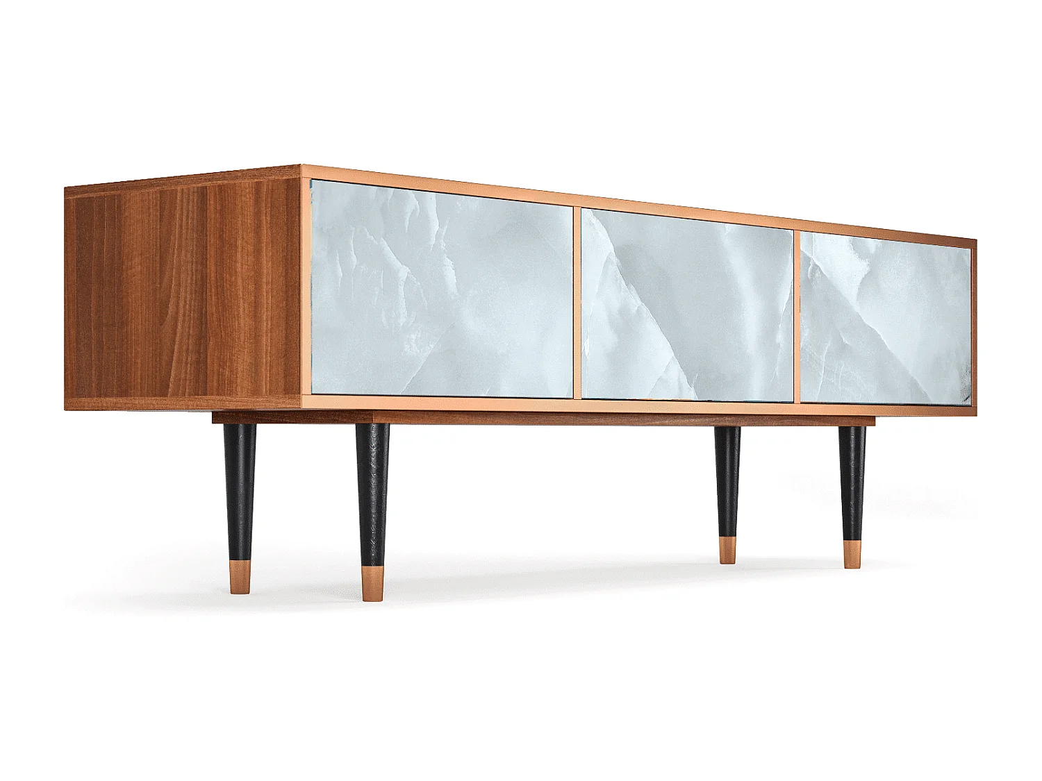 Mueble de TV - 170х59х48 cm - T4 - The Onyx, Nogueira