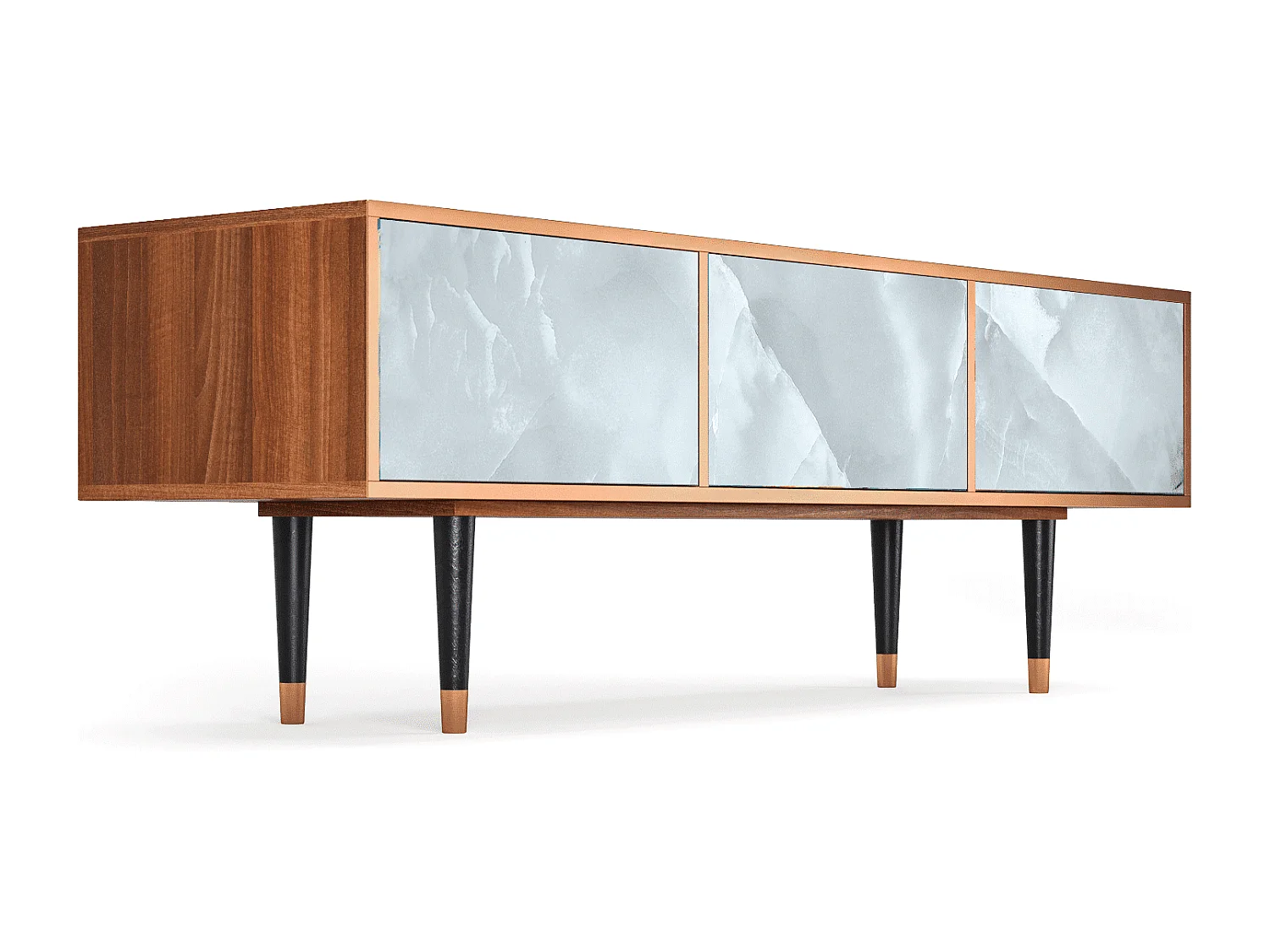 TV-meubel - 170х59х48 cm - T4 - The Onyx, Walnoot