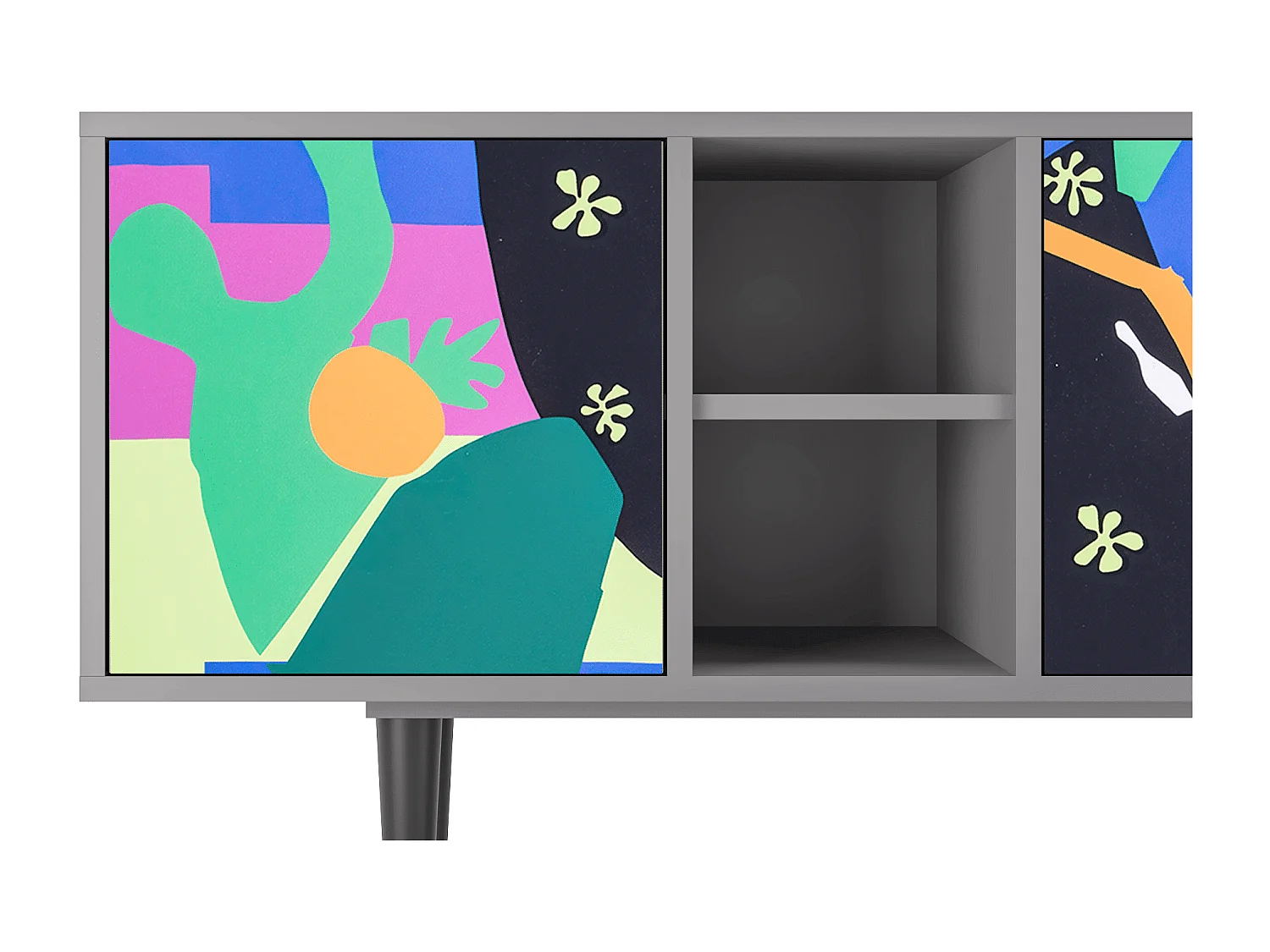 TV-Möbel - 150х69х41 cm - T5 - La Tristesse du Roi, Grau