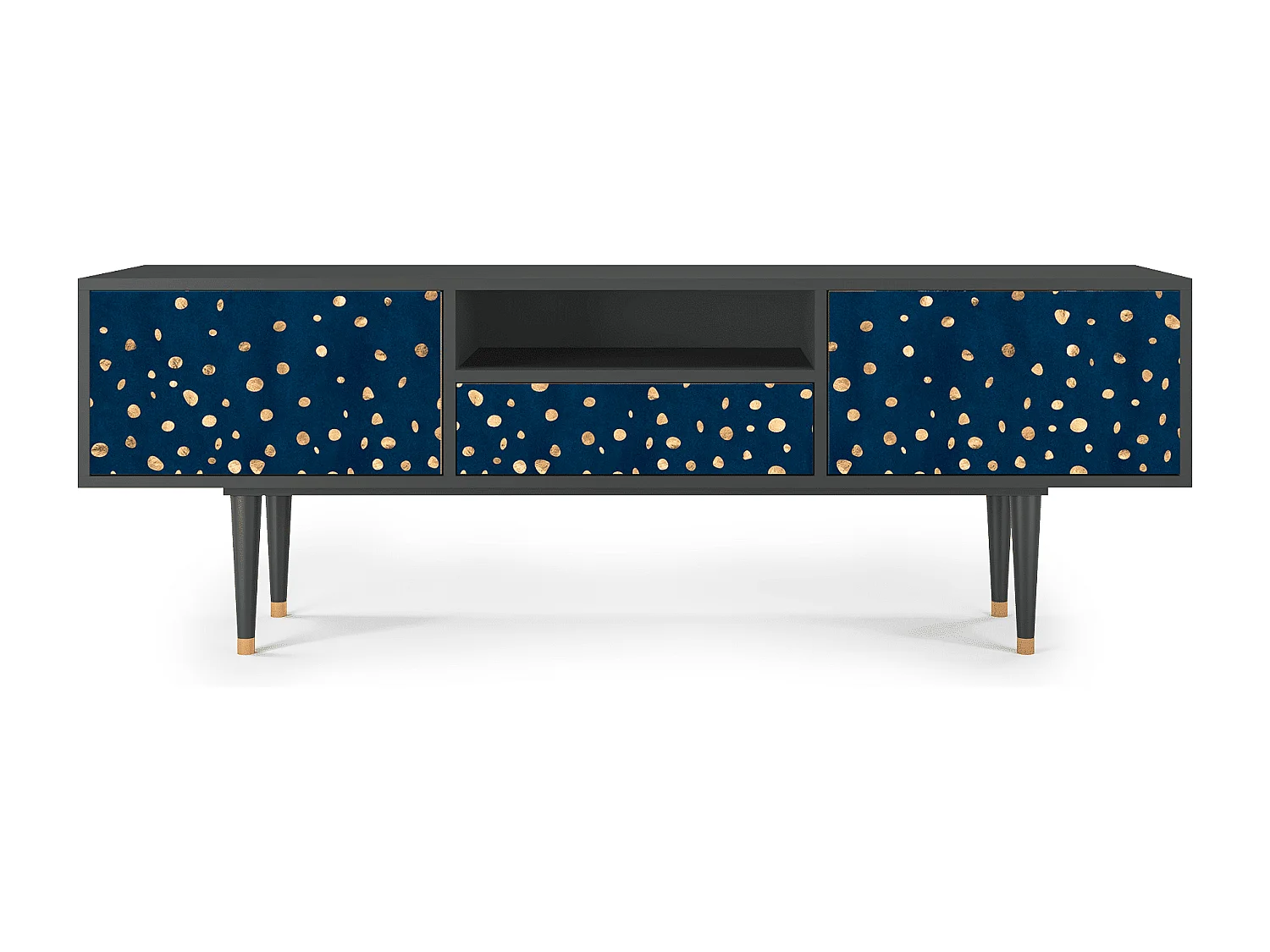 Meuble TV - 170х59х41 cm - T6 - Night Skies, Anthracite